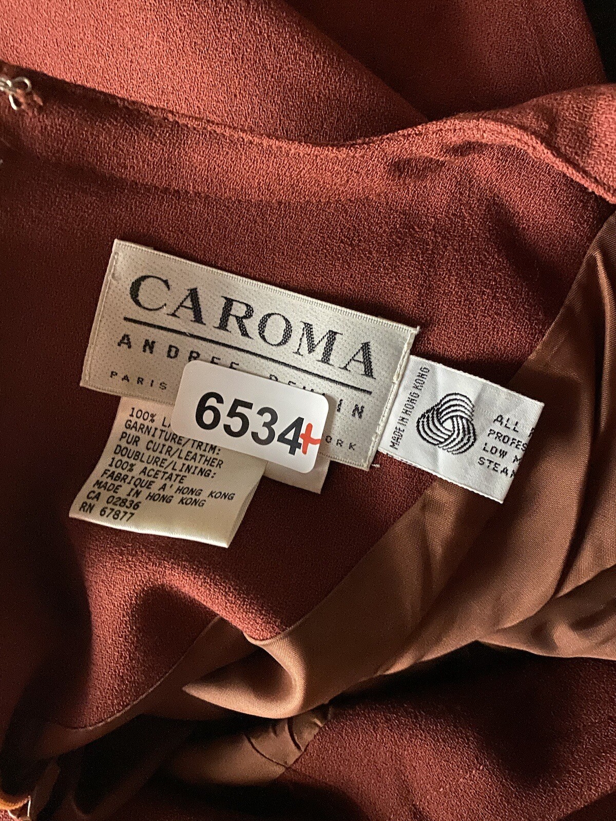Vintage Caroma Andree Devlin Dress Womens 10 Maroon 100% Pure Wool Career Office