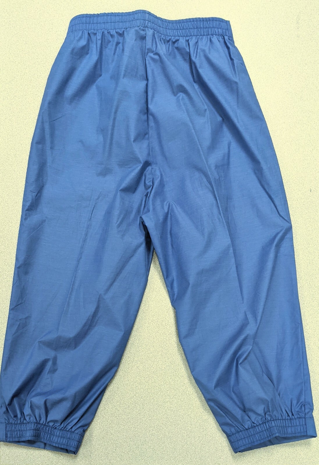 Vintage Sunbuster Cropped Joggers Blue Medium 30 Made In USA Polycotton