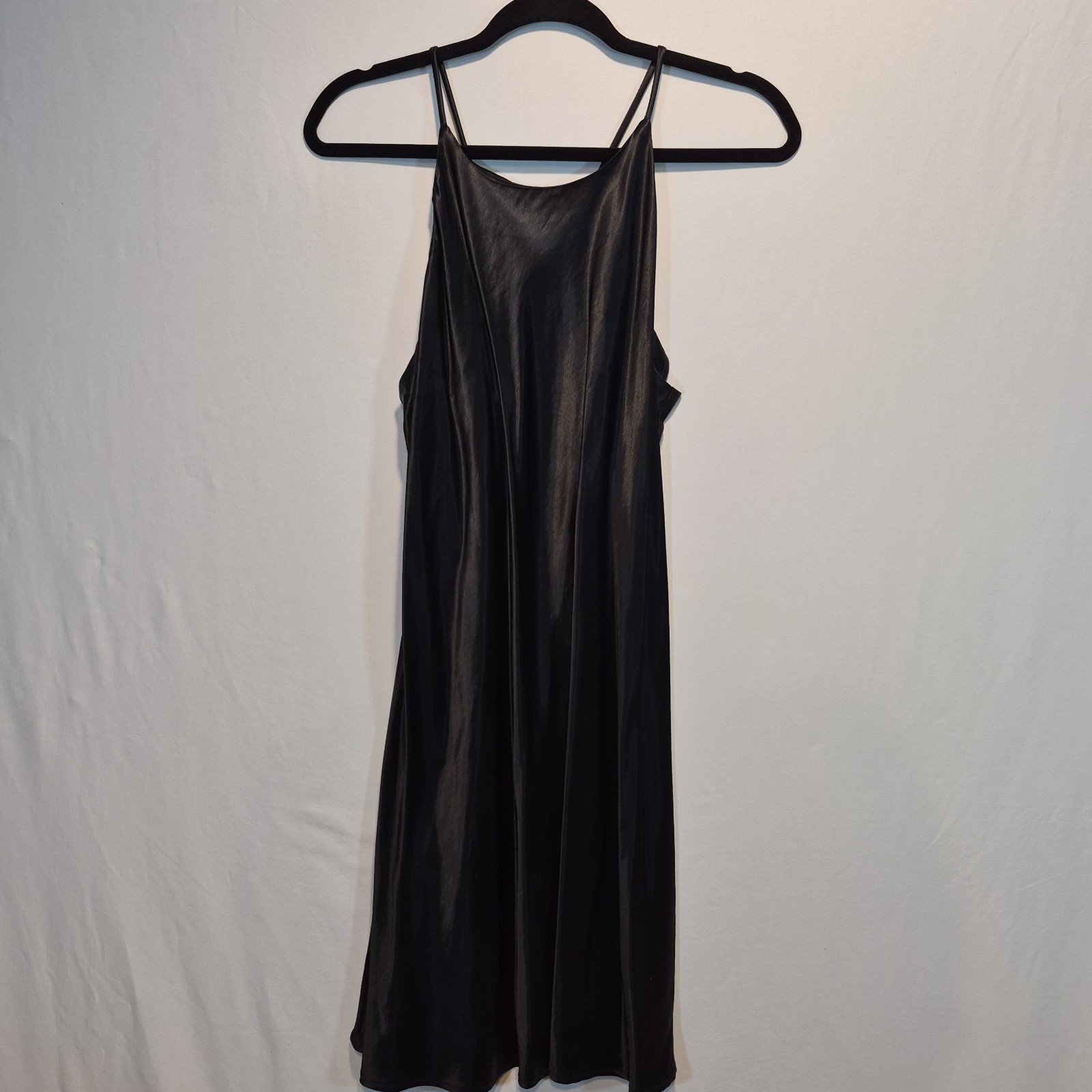 Vintage Annie Pepper 90s Satin Slip Dress 13/14 Quiet Luxury Clean Girl Polished