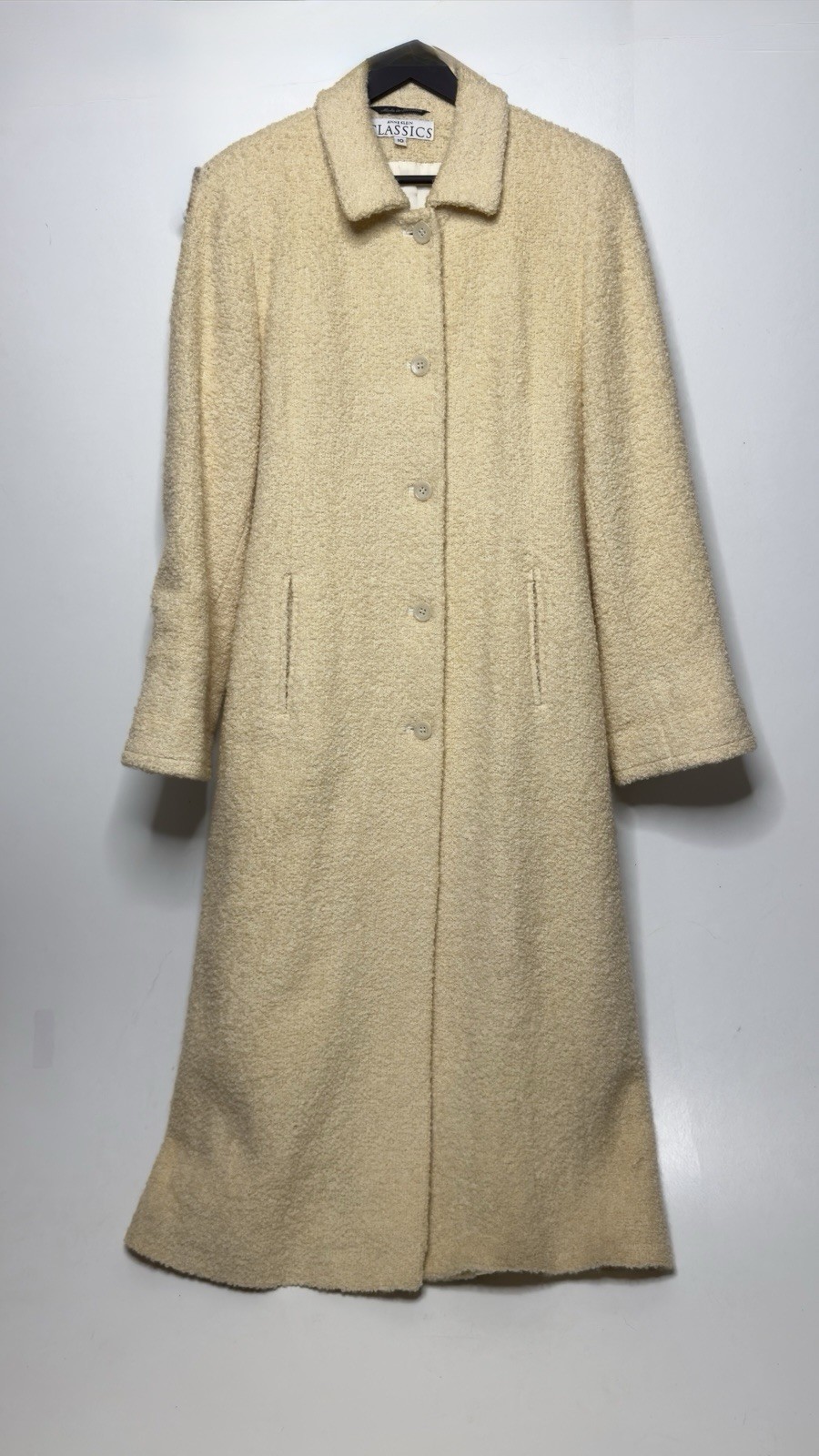 1960s Vintage Cream Wool Bouclé Coat
