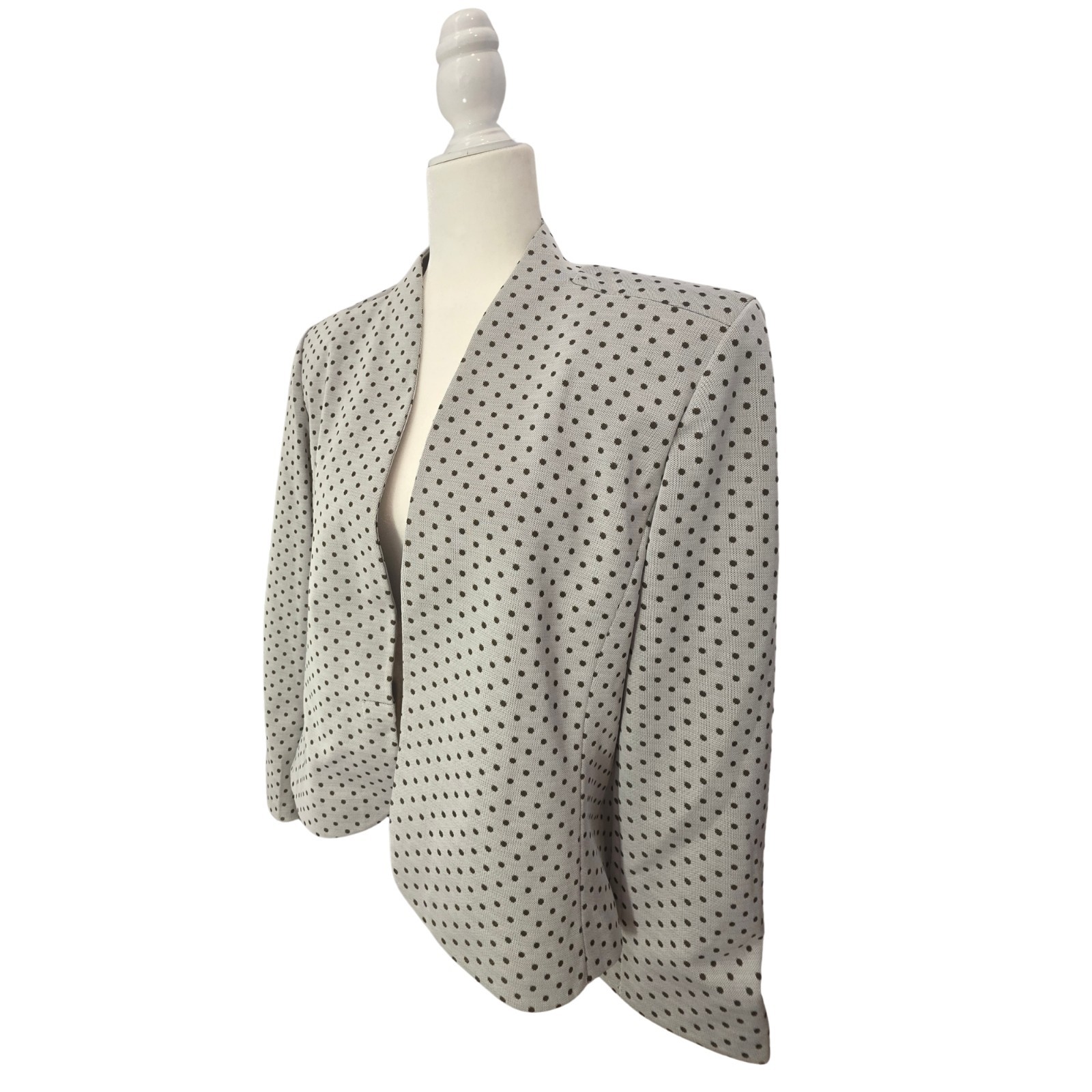 Vintage Polka Dot 80s Power Suit with Pockets (M/L)