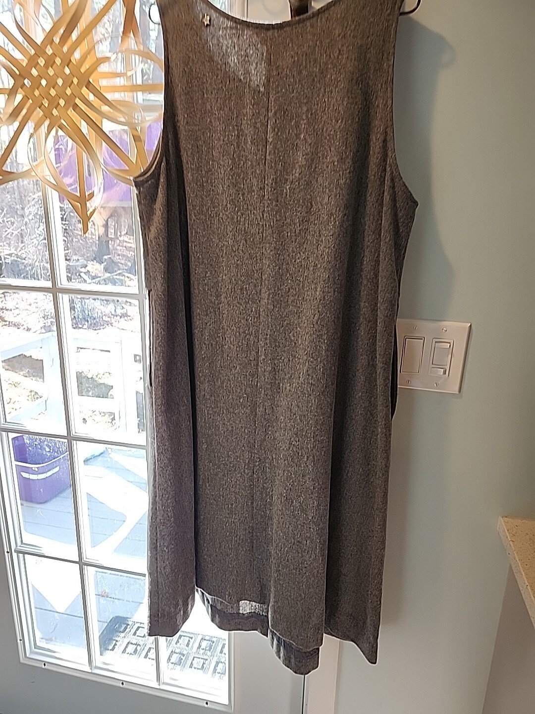 Vintage Aunt Abigails Attic Grey Wool Country Clothes Dress A Line Ren Fair Cos.