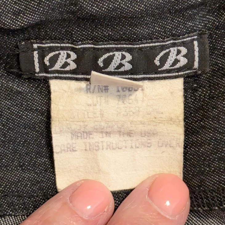Vintage 70s Low Rise Bell Bottom Jeans Dark Denim USA 9/10 Contour Waist