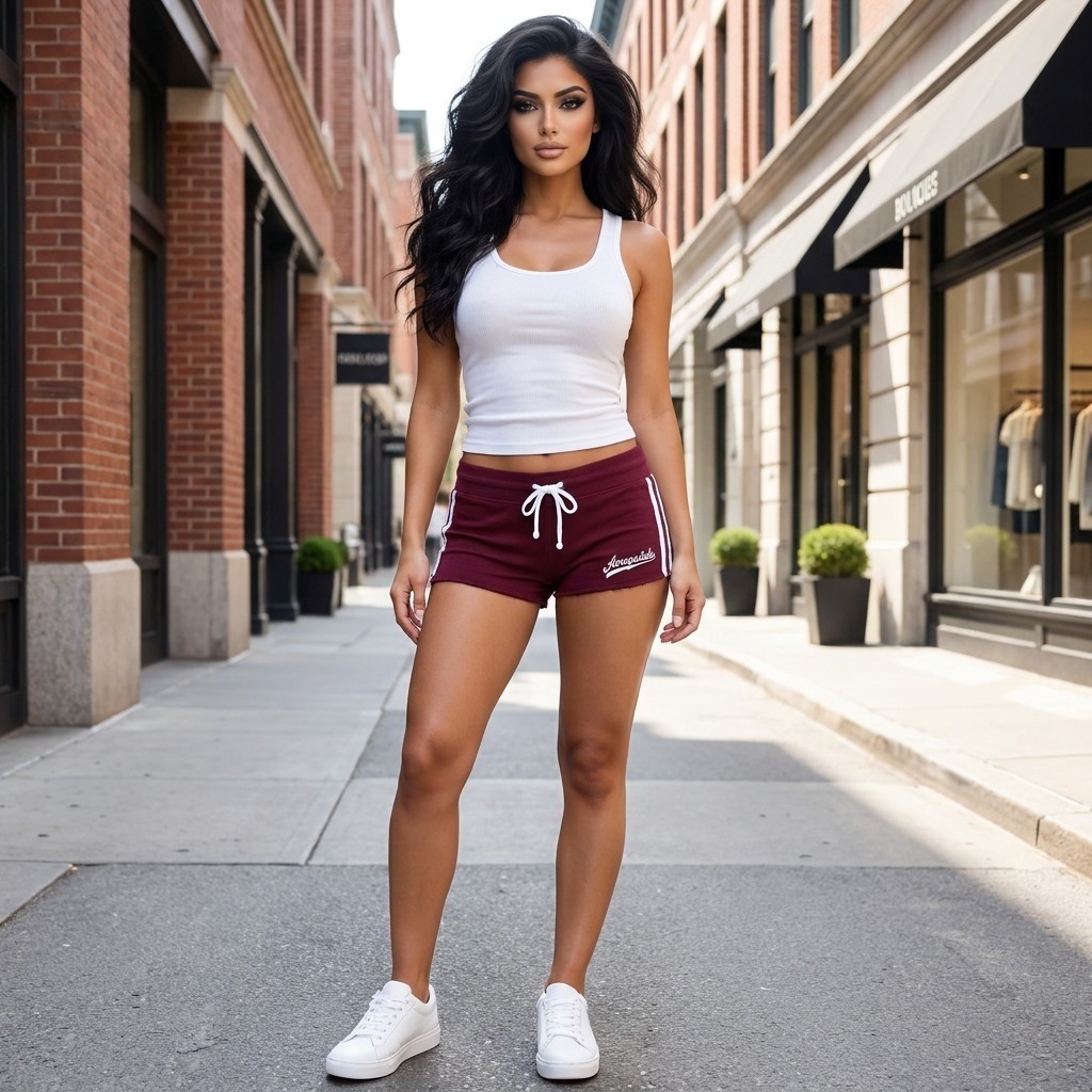 Vintage Y2K Aeropostale Micro Mini Shorts Womens S Maroon Athleisure Sporty