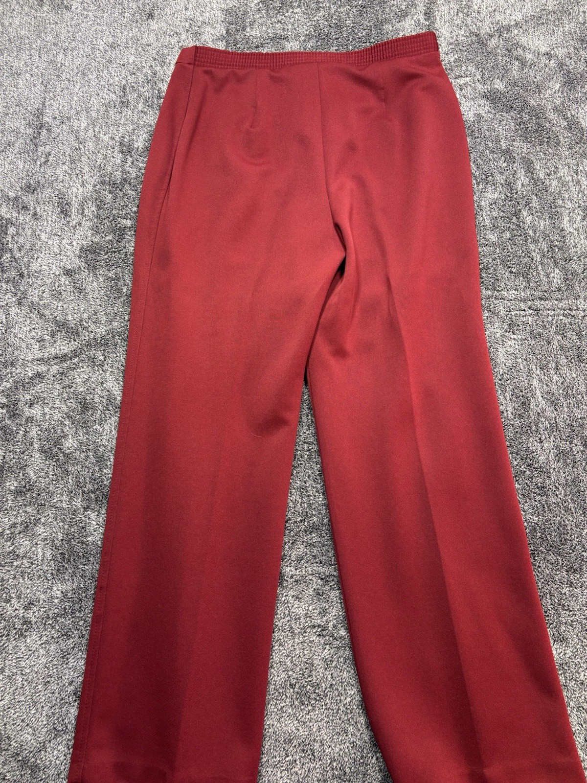 VTG 70s Sears Pants That Fit Suit Set Red Polyester Blazer Trousers Womens 16