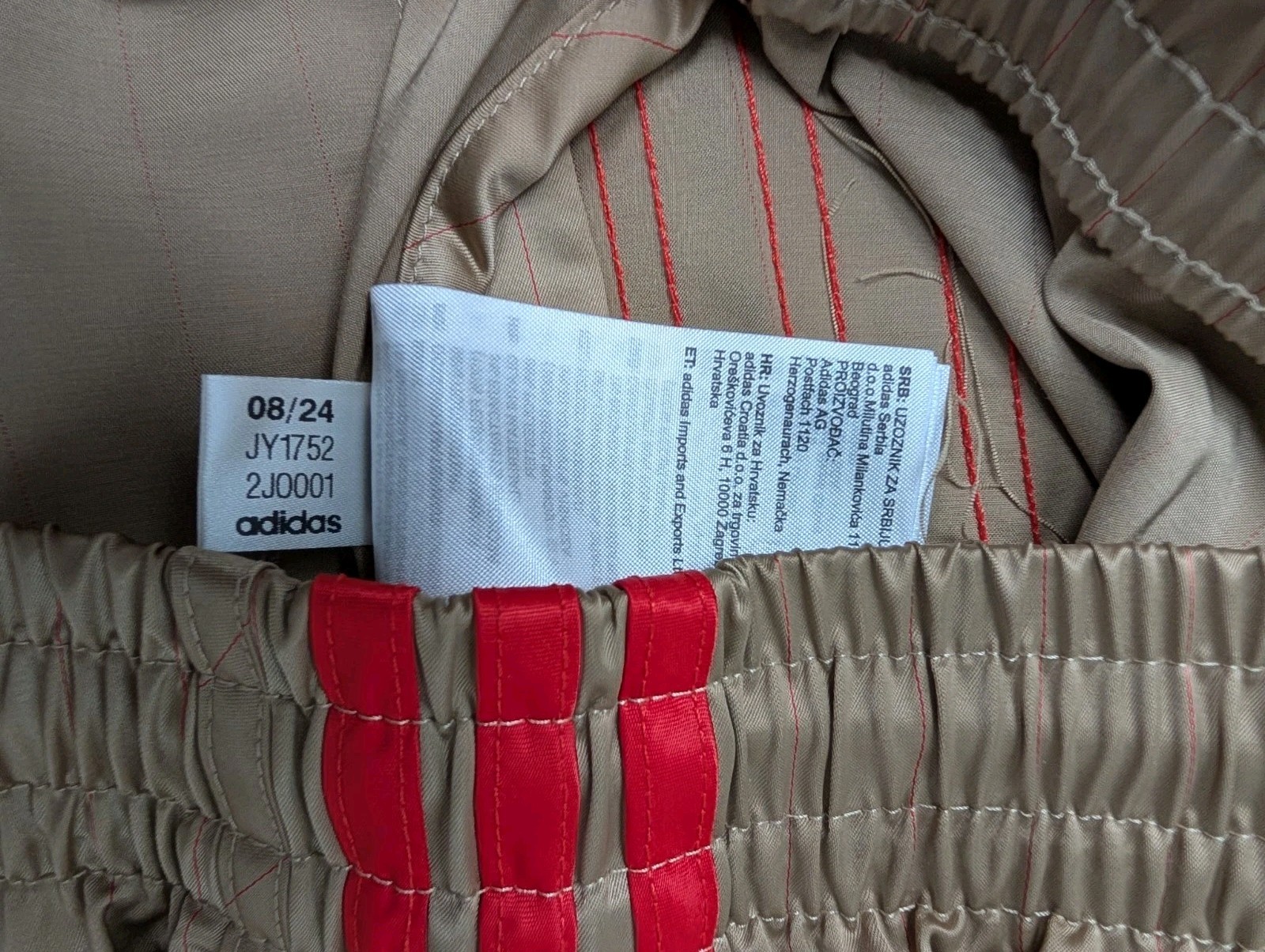 ADIDAS New Sprinter Glanz Shorts M Backham Sports Vintage Beige Football Gym