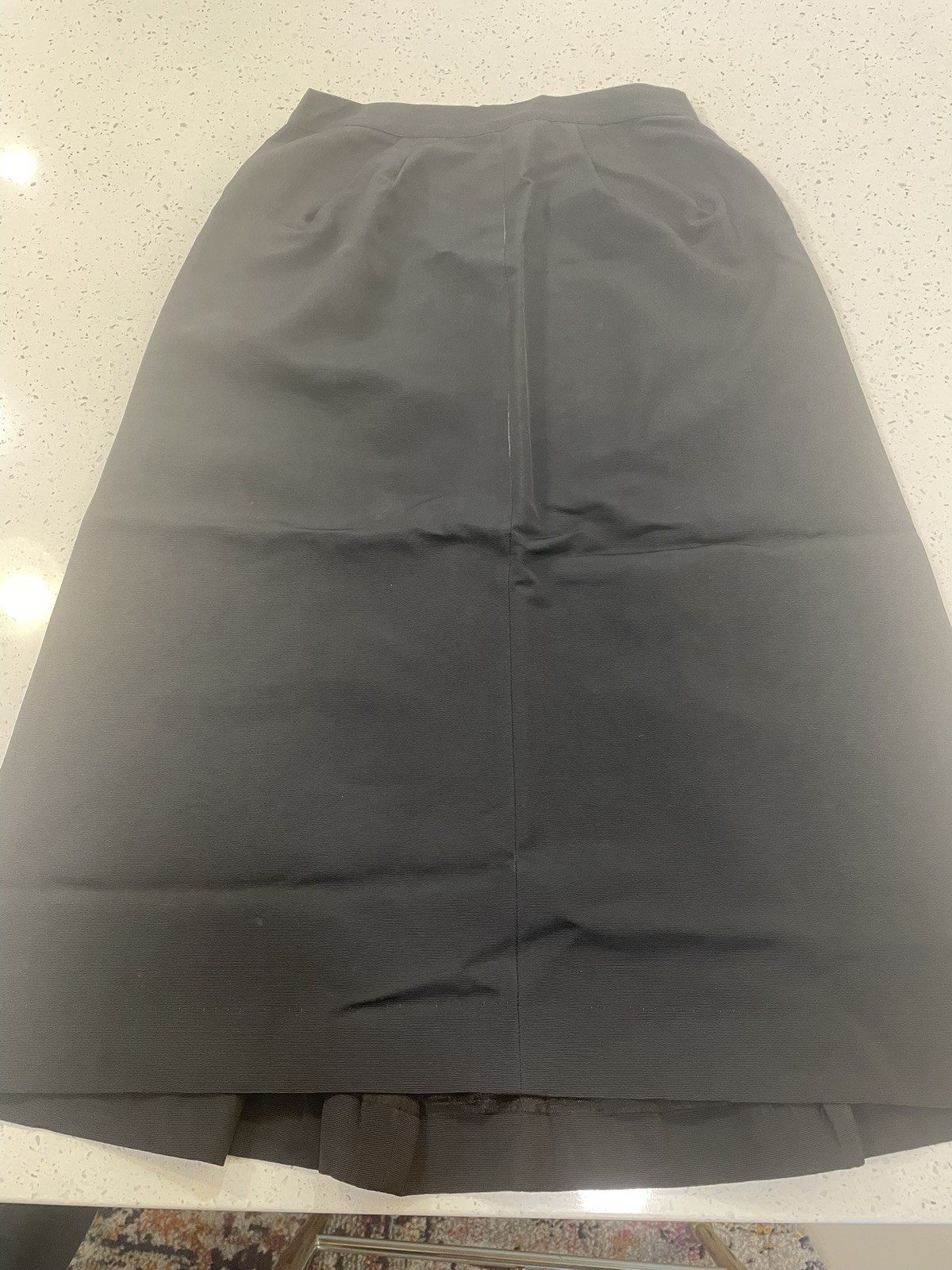 Vintage Jane Andre California jacket with skirt. Black with velvet trim.