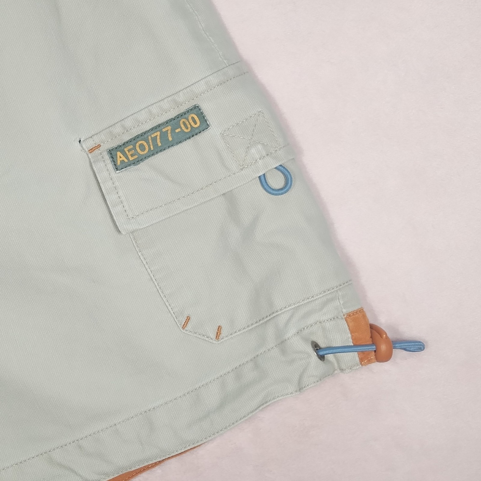 vintage 90s y2k american eagle cargo pocket mini skirt sz 4 gorpcore utility