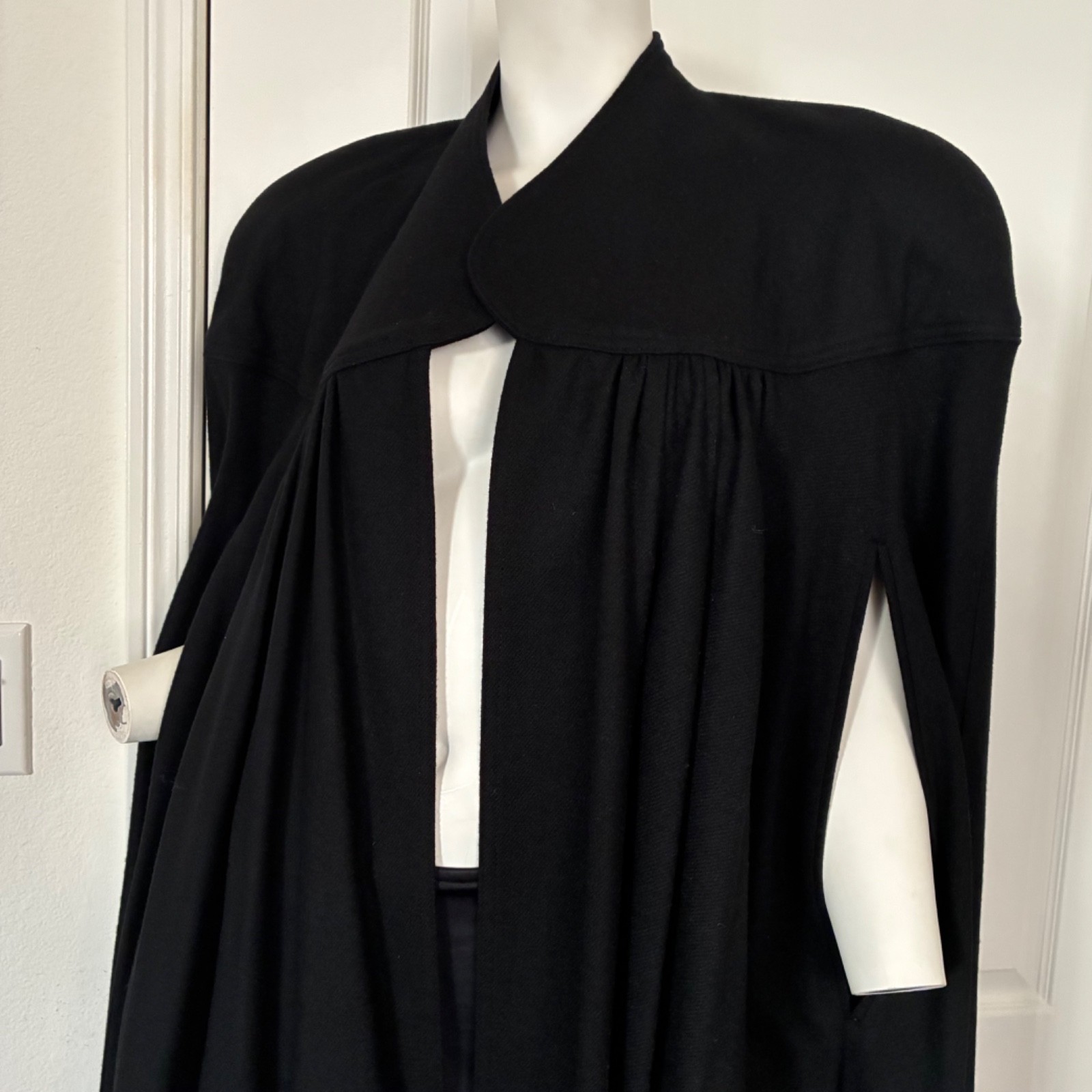 C’est Simone Black Maxi Cape Medium