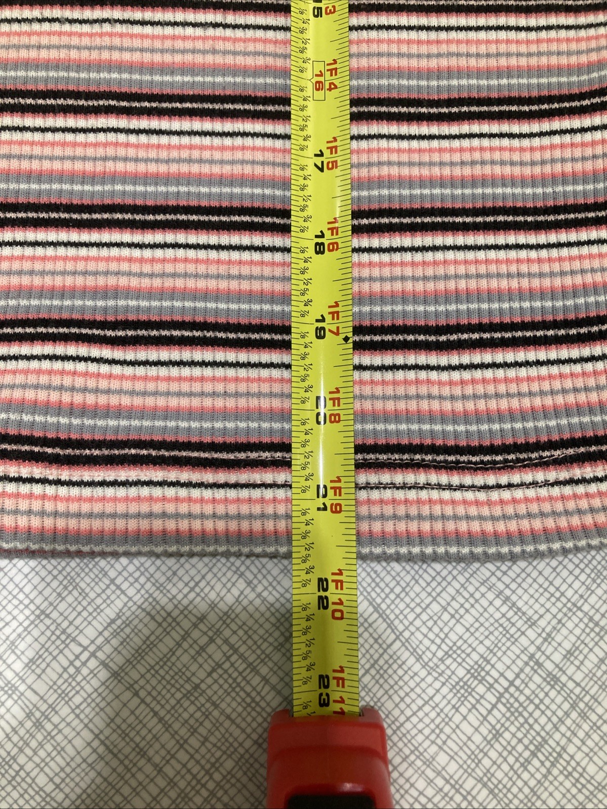 VTG 80s 90s Paris Sport Club Striped Turtleneck Grunge Ribbed Top Gorpcore Small