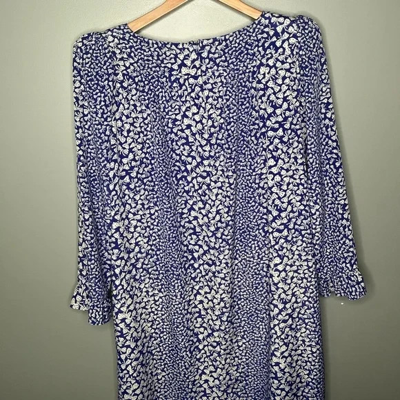 Chez California Designed by Tandy 1970’s Vintage Polka Dot Bow Print Dress 16W