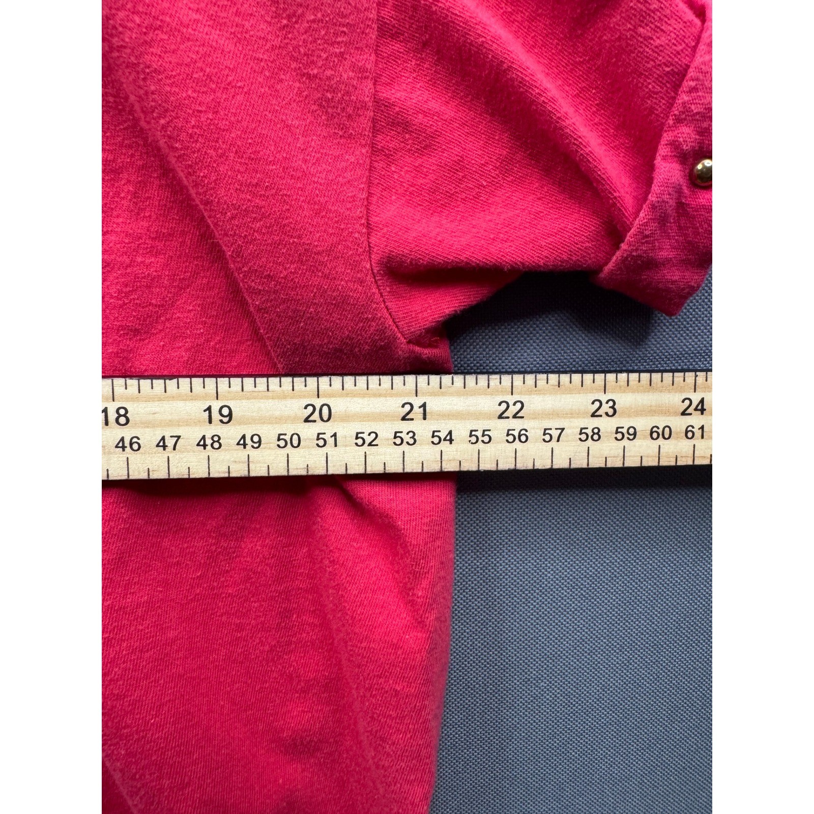 Fast Fashion of California Vintage Hot Pink Studded Charm Embellished Tee OS
