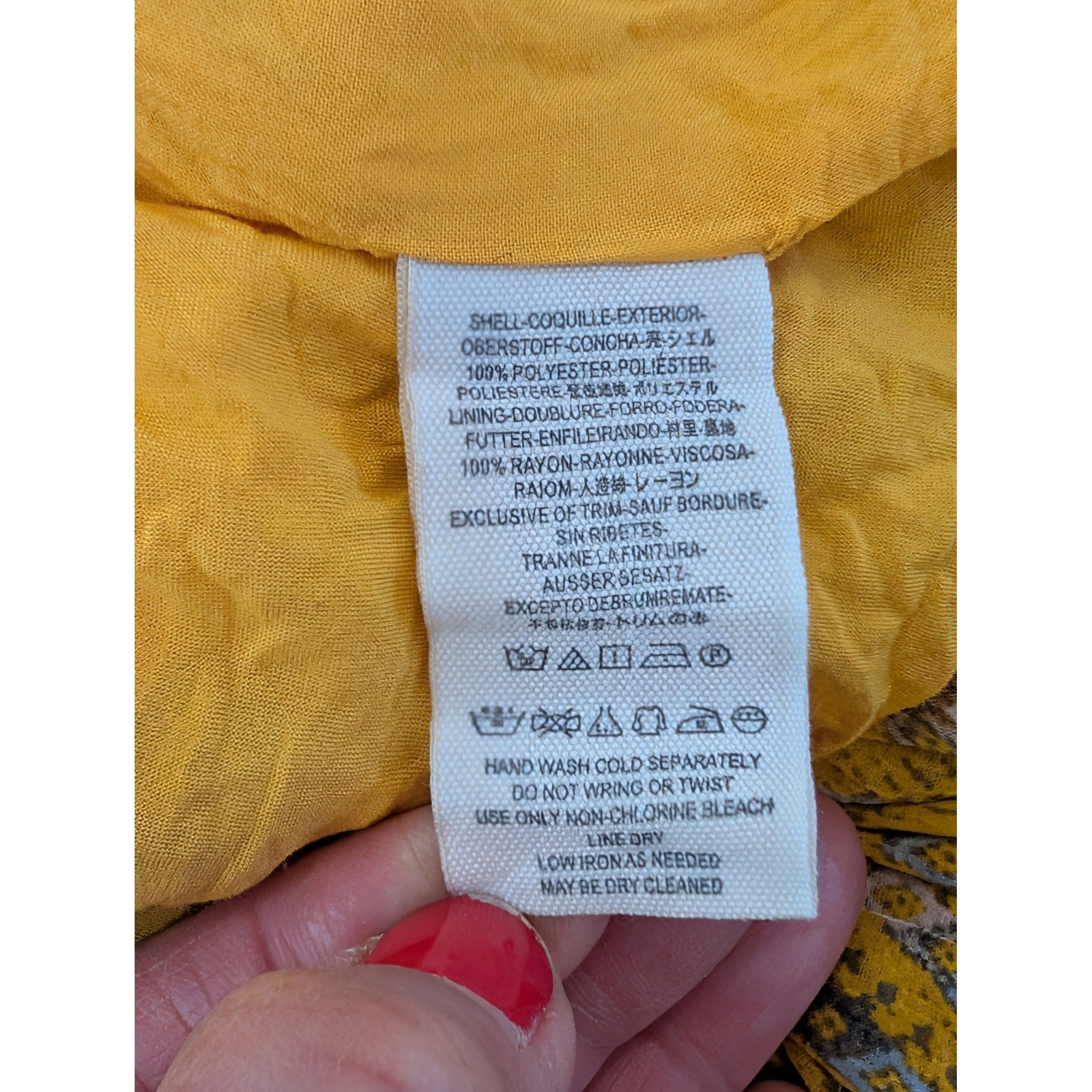 Free People Boho Yellow Geometric Mini Dress Braided Trim Small