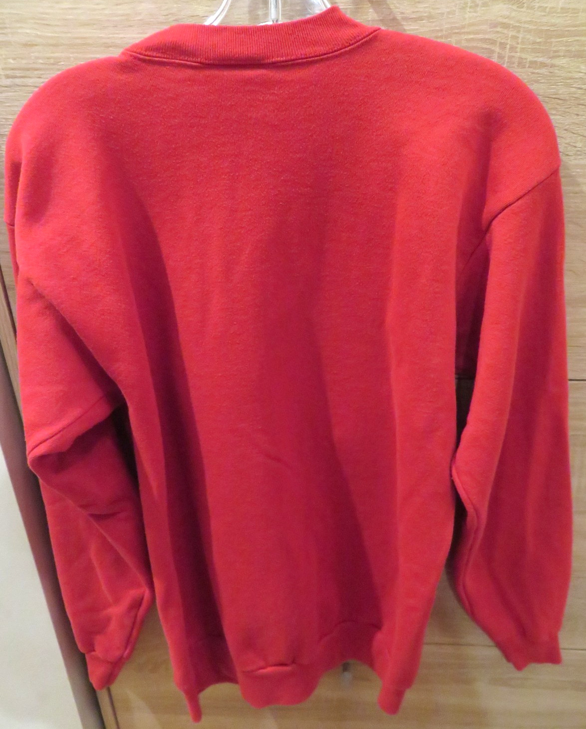 VTG MBC Christmas Ornament Holiday Glitter Colorful Sweatshirt Red USA Made Sz L