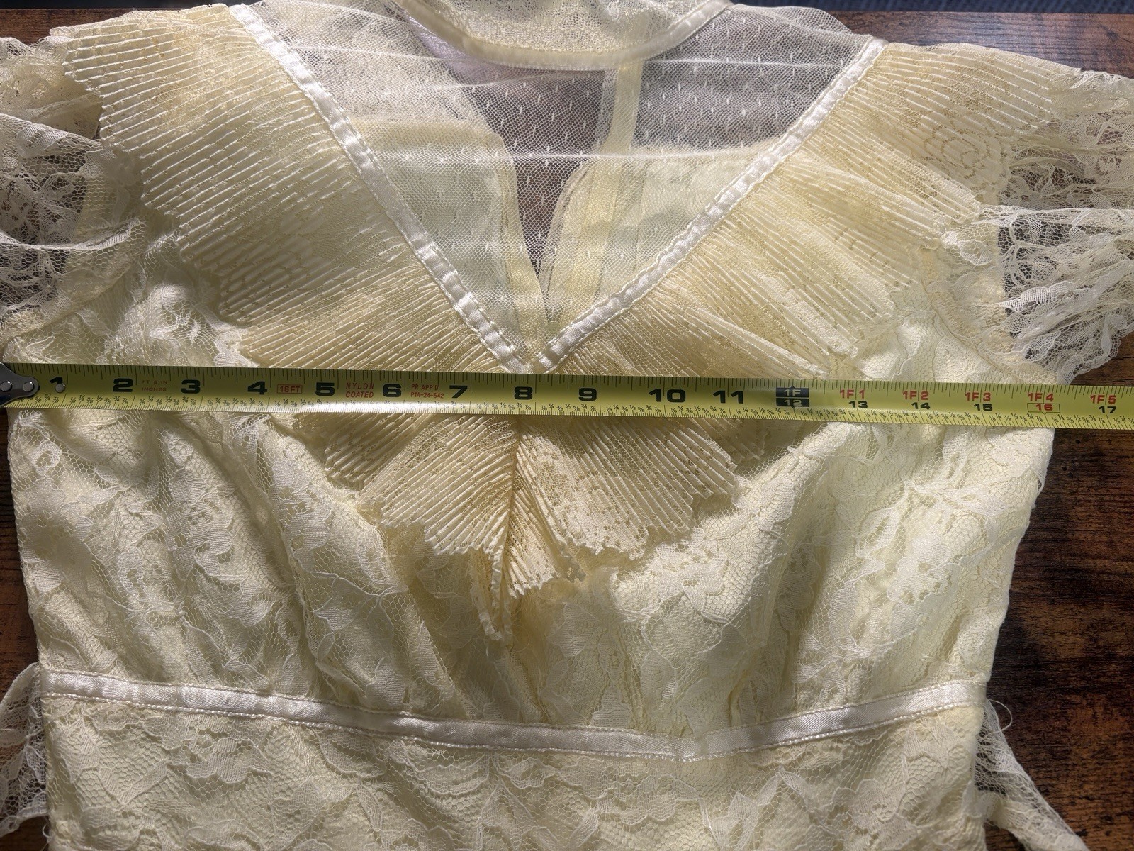 Vintage J.C. Penney Yellow 70s Edwardian Party Prom Dress Gown Sz 7/8 Beautiful!