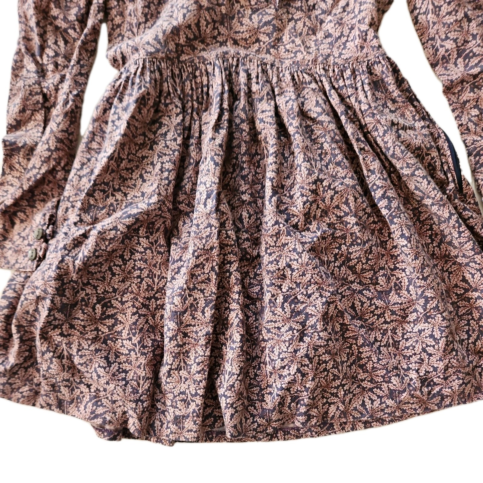 Vintage Laura Ashley Dress US Size 12 UK Size 10 Prairie Short Long Sleeves