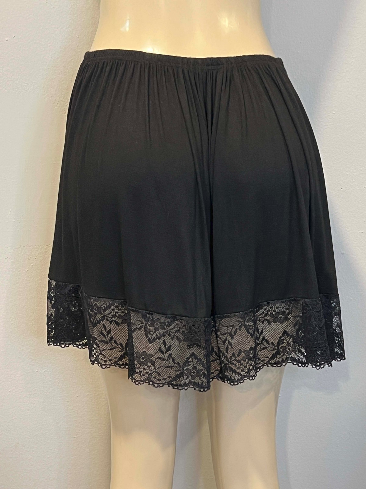 Vintage Soft Modal Rayon Half Slip W/Lace Hem- XXL