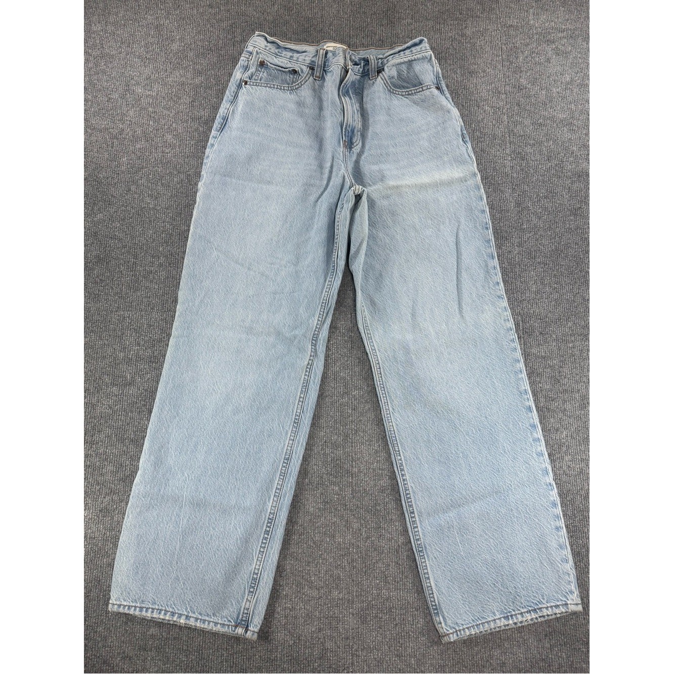 ABERCROMBIE & FITCH Loose High Rise Jeans 8 29 Slouchy 90s Grunge Skater Minimal