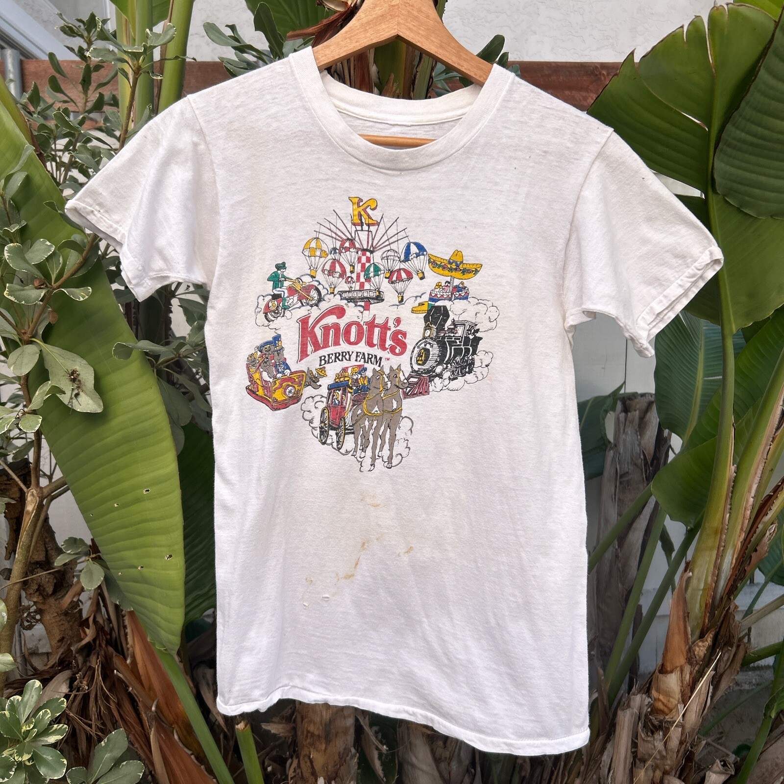 Vintage 1990s Knott’s Berry Farm Theme Park T Shirt Fits S