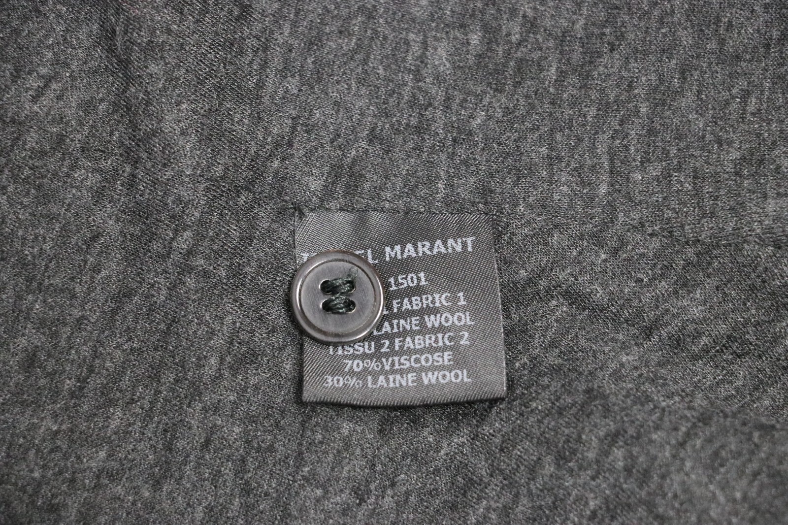 ISABEL MARANT Black Wool/Viscose Jacket Womens Sz S/2