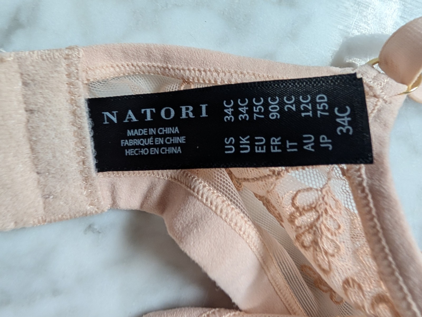 Natori Frame Contour Underwire Bra 721310 Cameo Rose New Size 34C