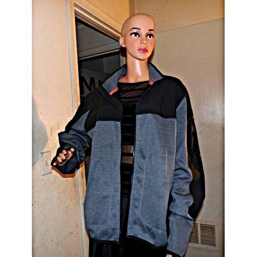 VINTAGE HAWKE PRO SERIES UNISEX X LARGE BLACK/GRAY JACKET