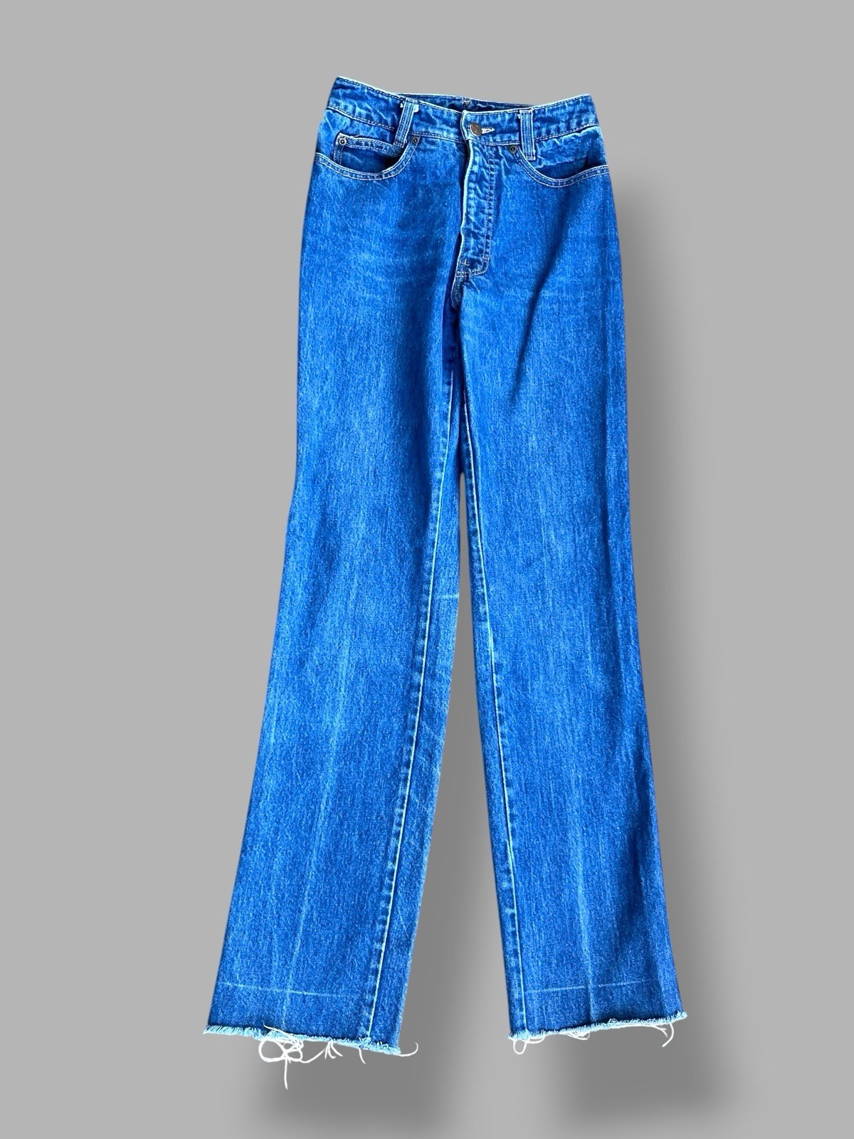 Vintage Calvin Klein High Waist Jeans Raw Hem Straight Leg Women’s Y2K 29”x32”