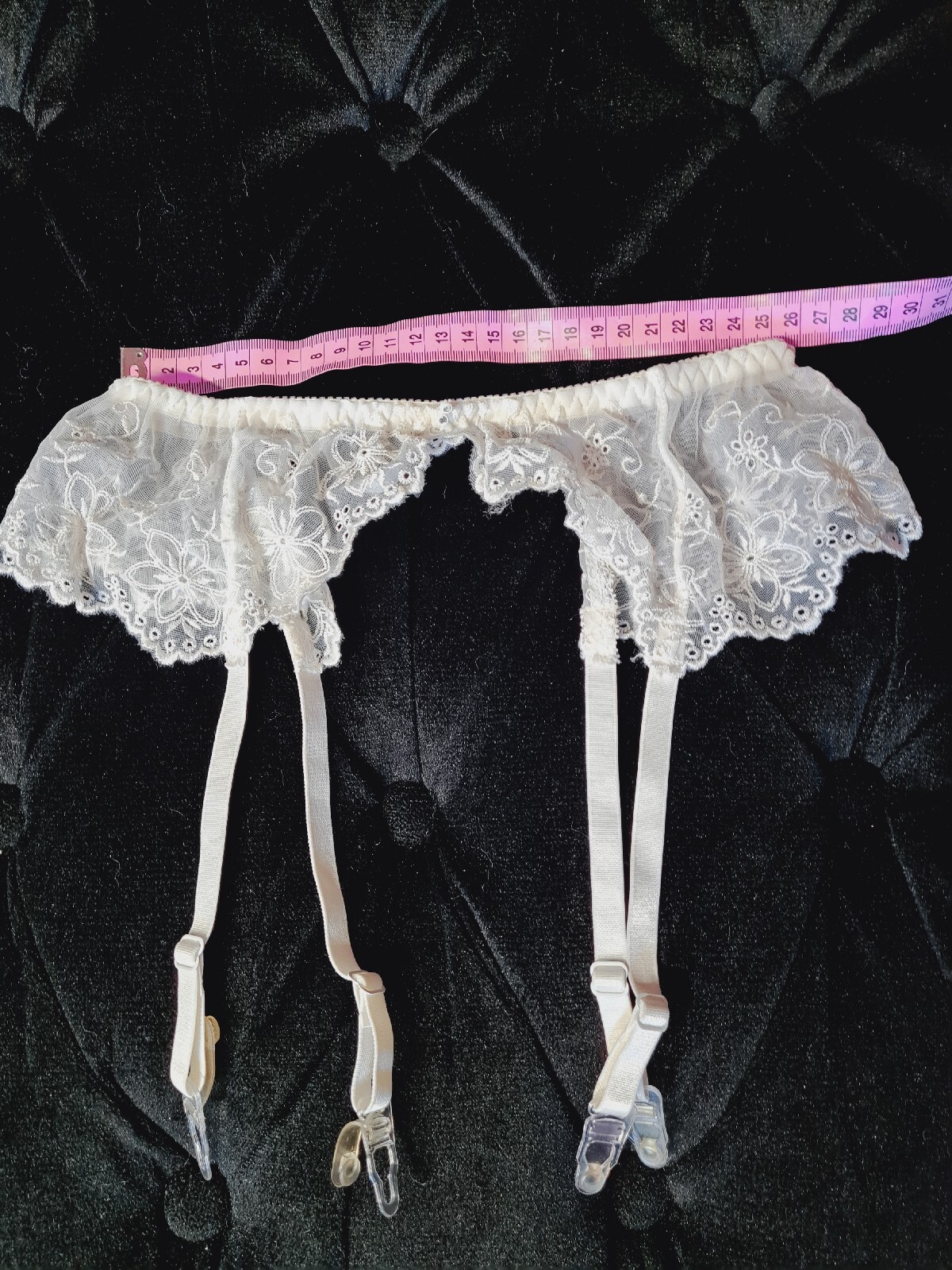 VTG VICTORIA’S SECRET Lace Garter Skirted Sissy SZ M RARE HOT