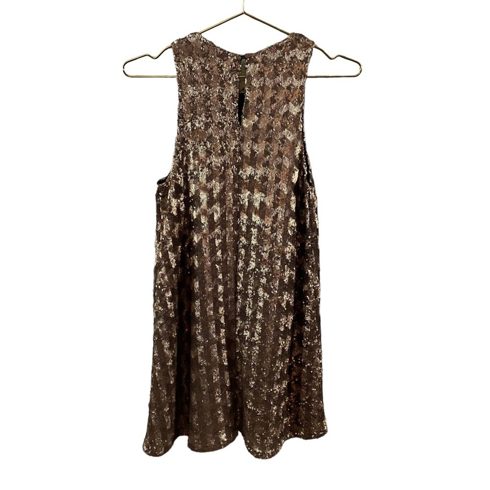 TALULA Aritzia Canterbury Sequin Dress Gold Size XS