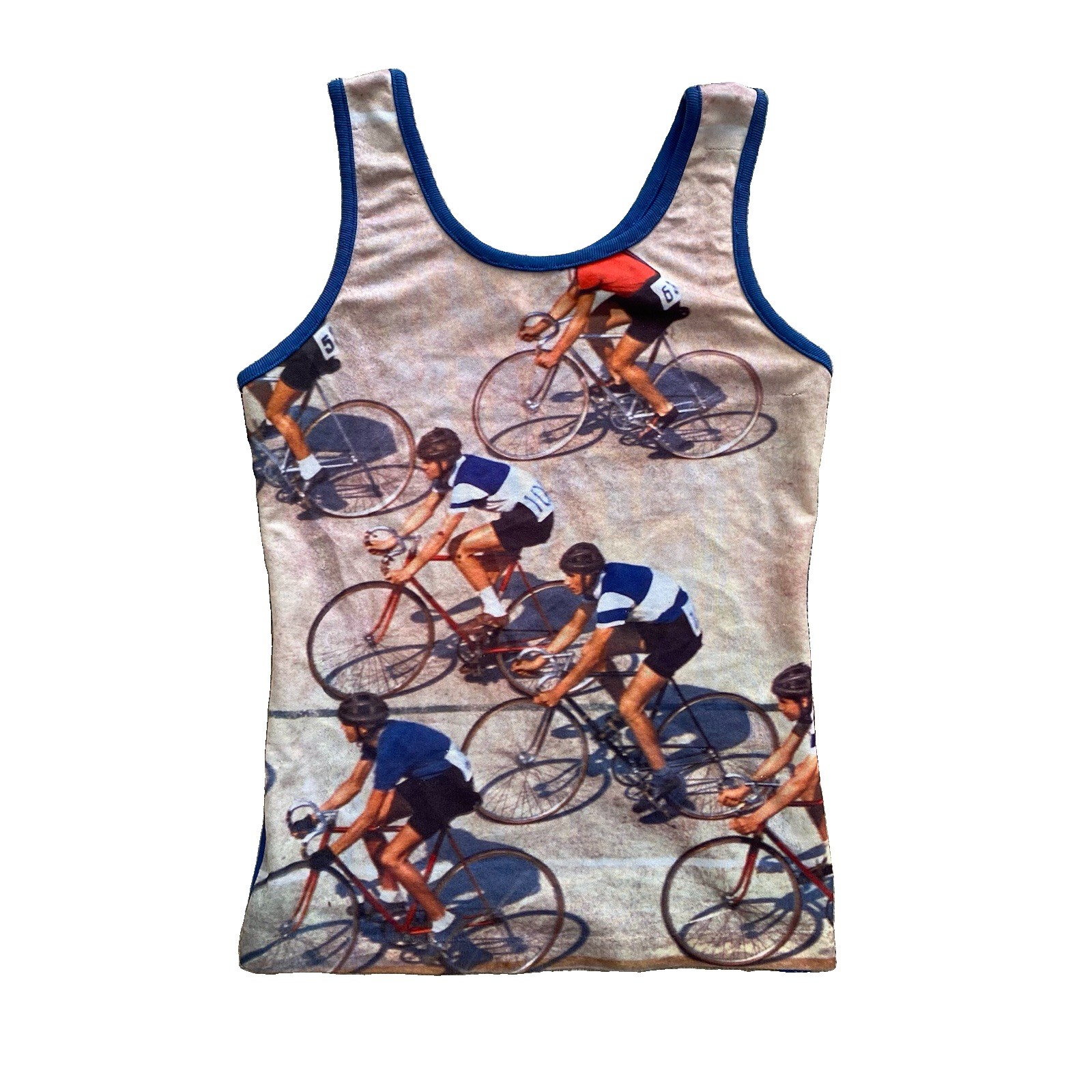 60s Esprit by Campus Tank Top Vintage Kids Size Bicycle Cyclist Bike Race XS S