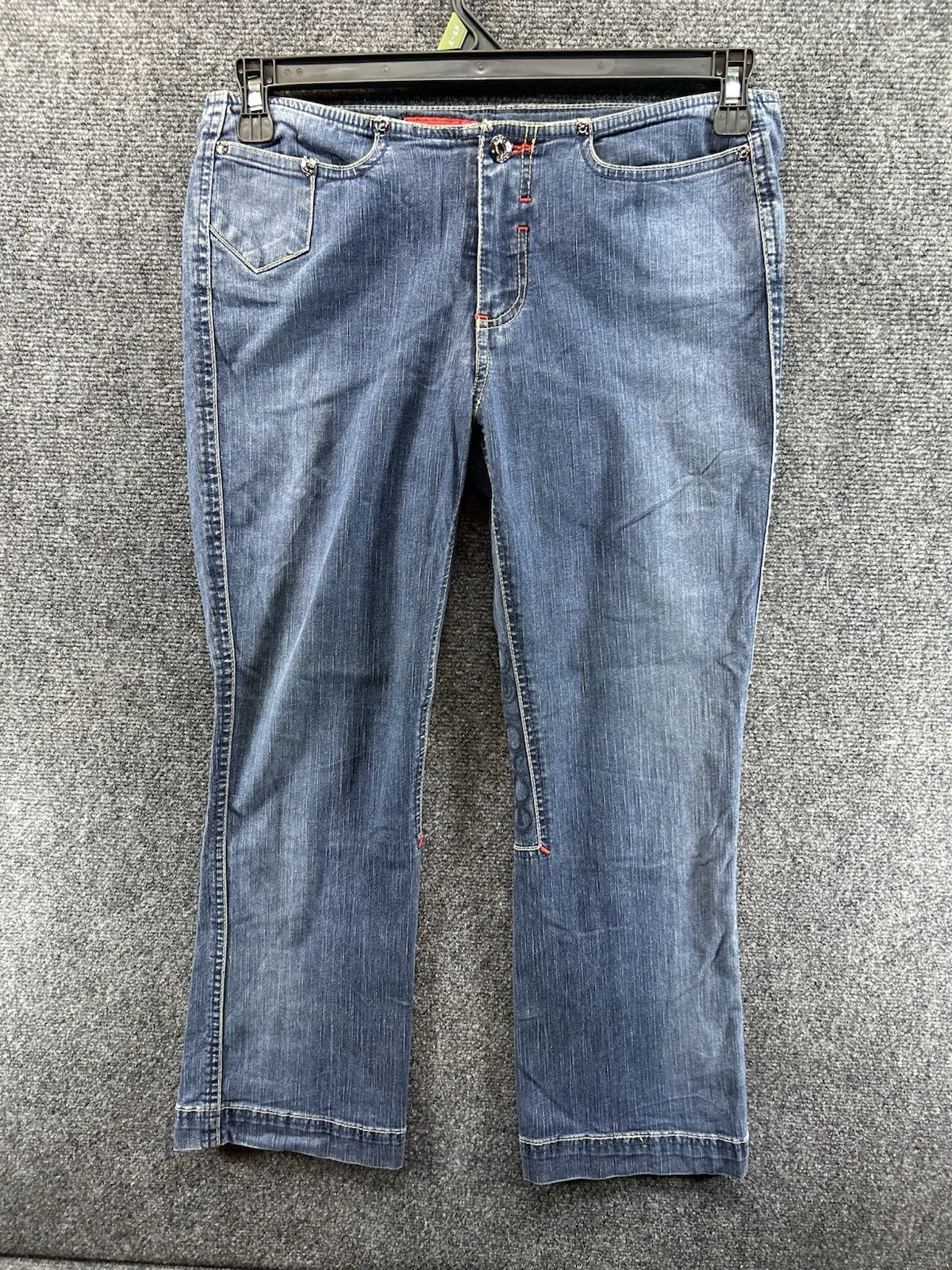 Vtg Ecko Red Jeans Jrs 7 Bootcut Logo Embroidered Low Rise Hip Hugger Y2K Grunge