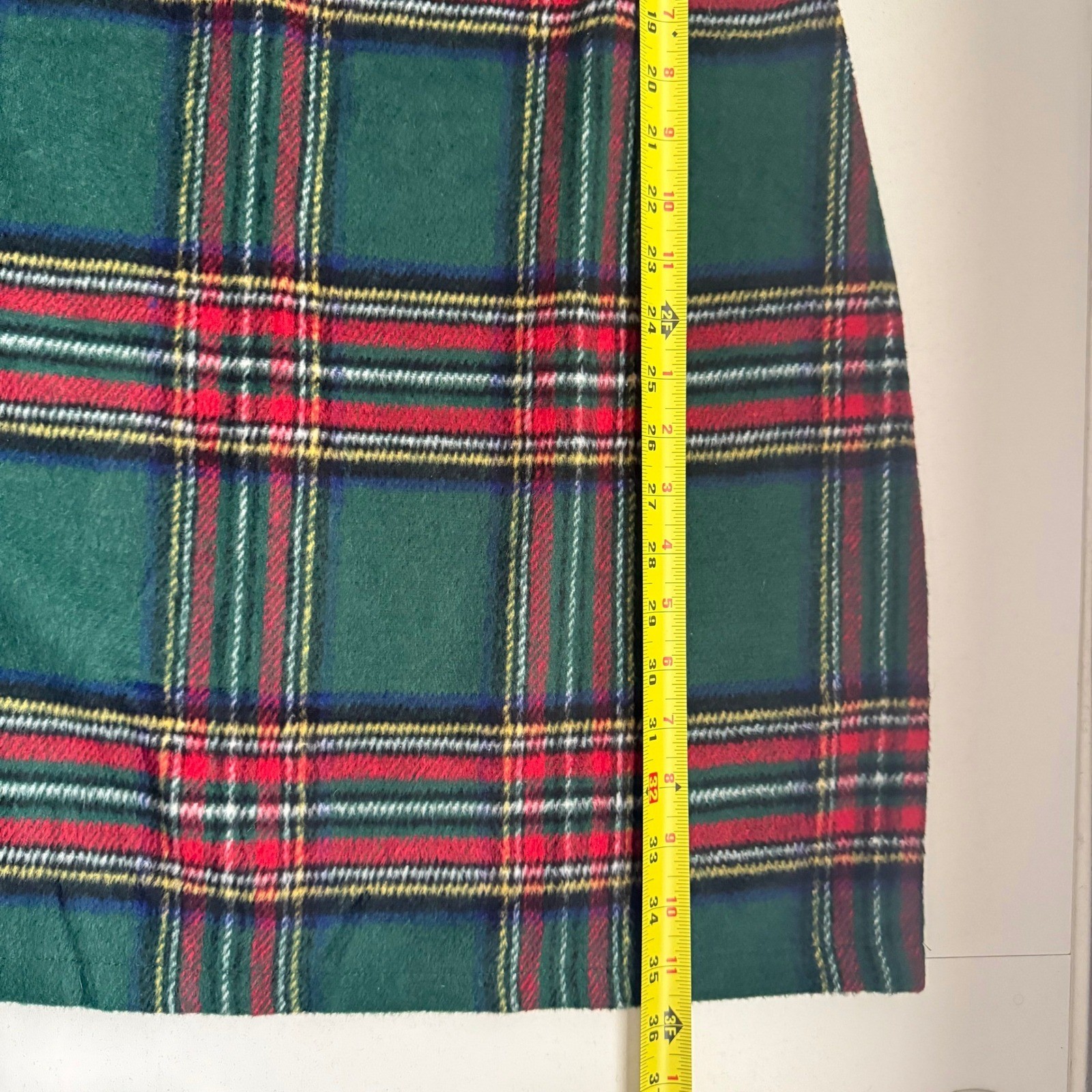 Plaid Sleeveless Shift Dress Tartan Holiday Preppy Mini Dress Red Green