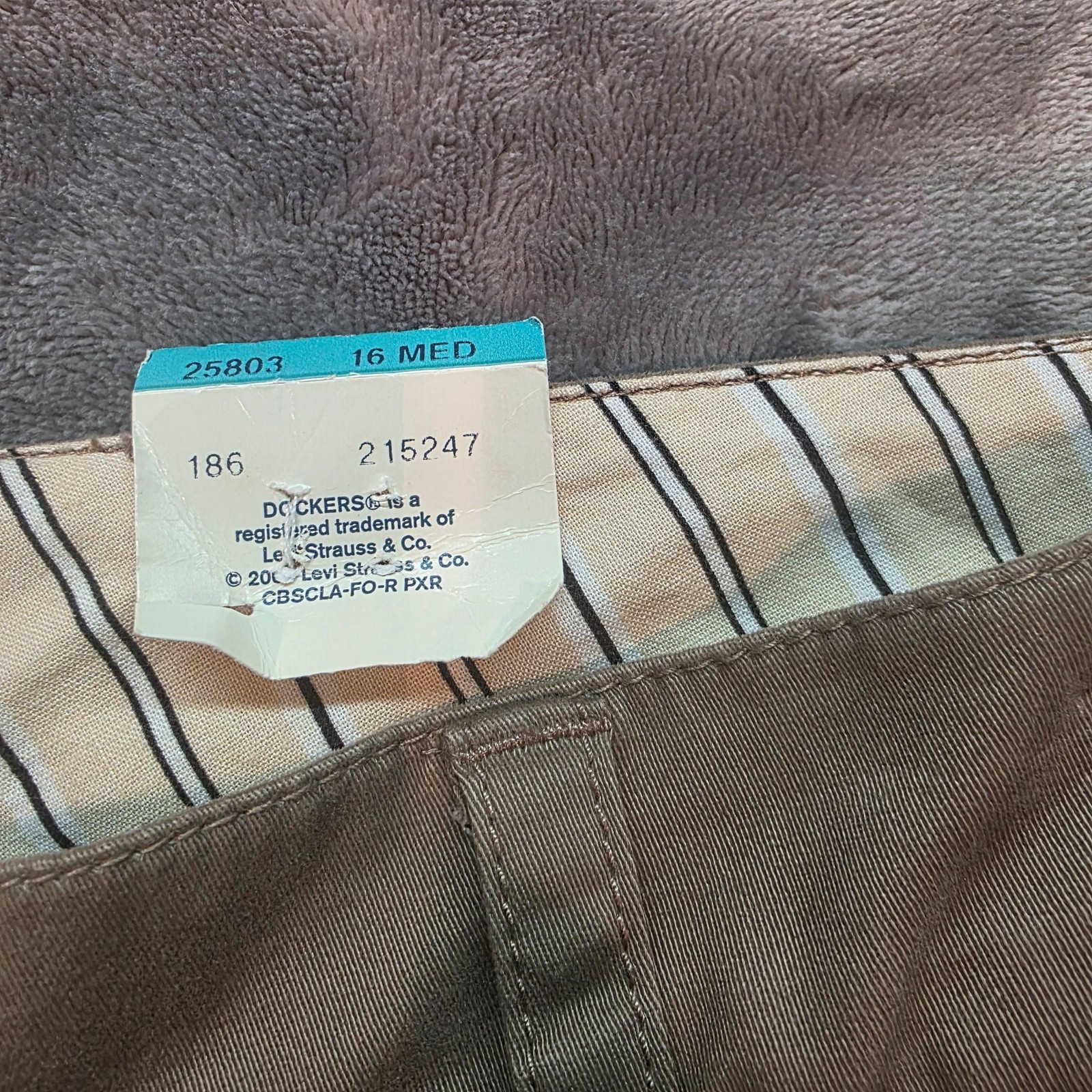 Dockers Khaki Pants Womens 16 Med Beige Favorite Fit Stretch Twill Flat Front