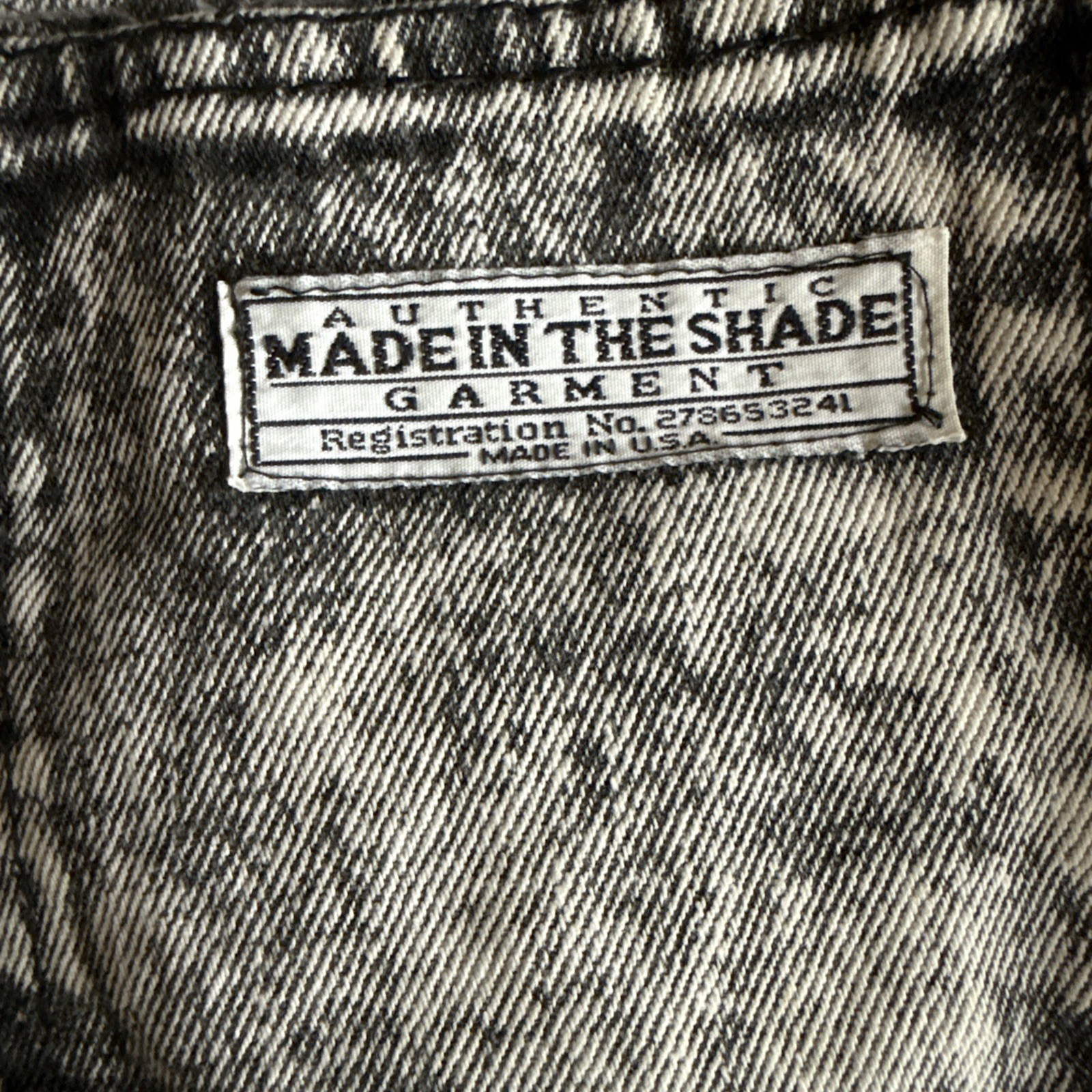 Vintage Made in The Shade Denim Jumper Jrs Side 9 Stonewashed Dusted Denim
