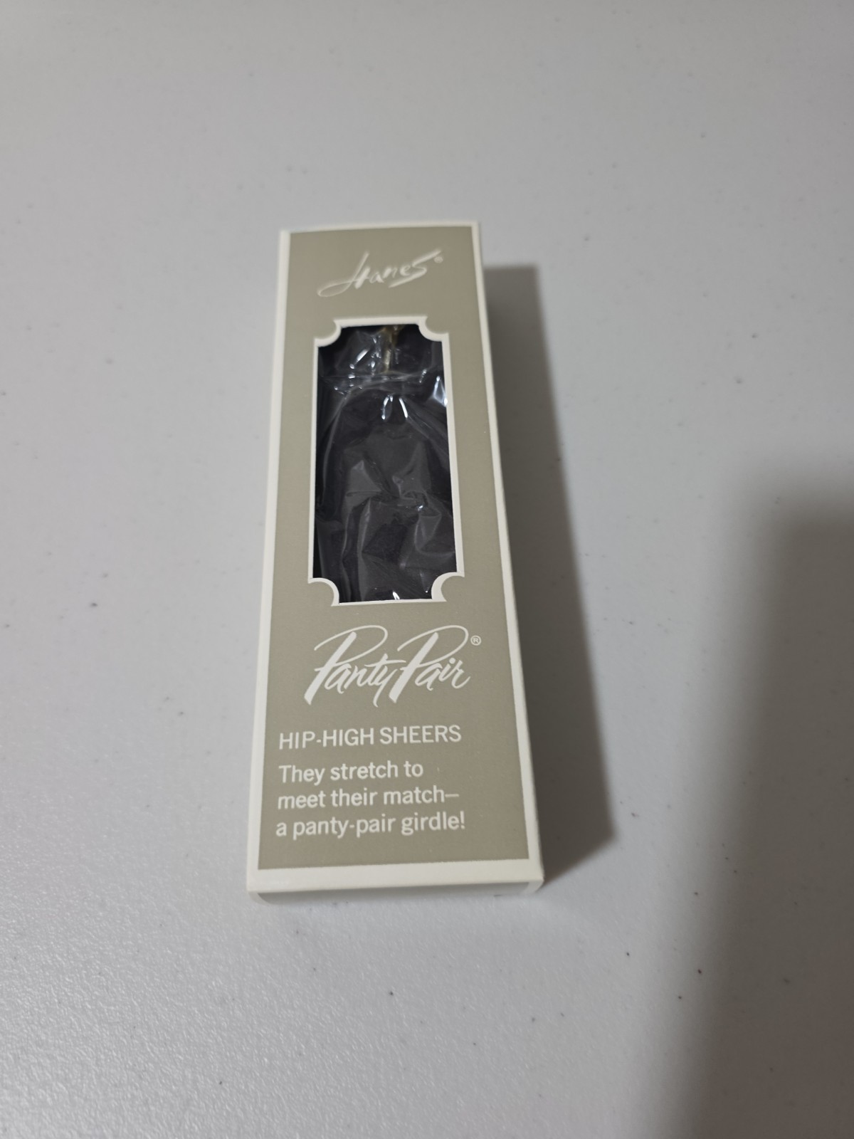 Vintage Hanes Nylons Hip High Cantrece II Barely Black H865 Size Petite