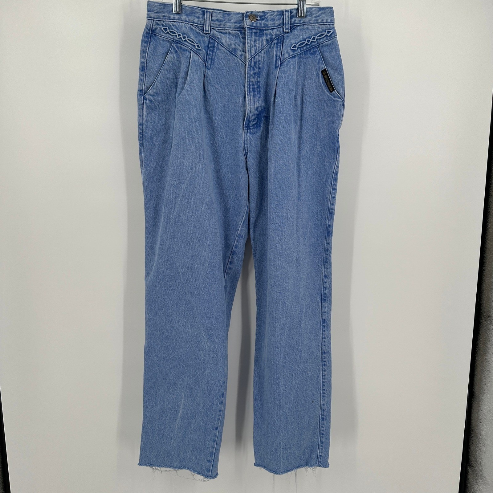 Rocky Mountain Womens Vintage Western Pleated High Rise Jeans Size 15/16 90s USA