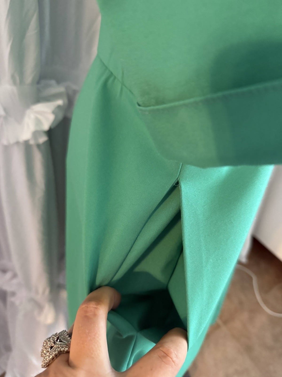 Vintage Dress Willi Of California 1970’s Green Size 8