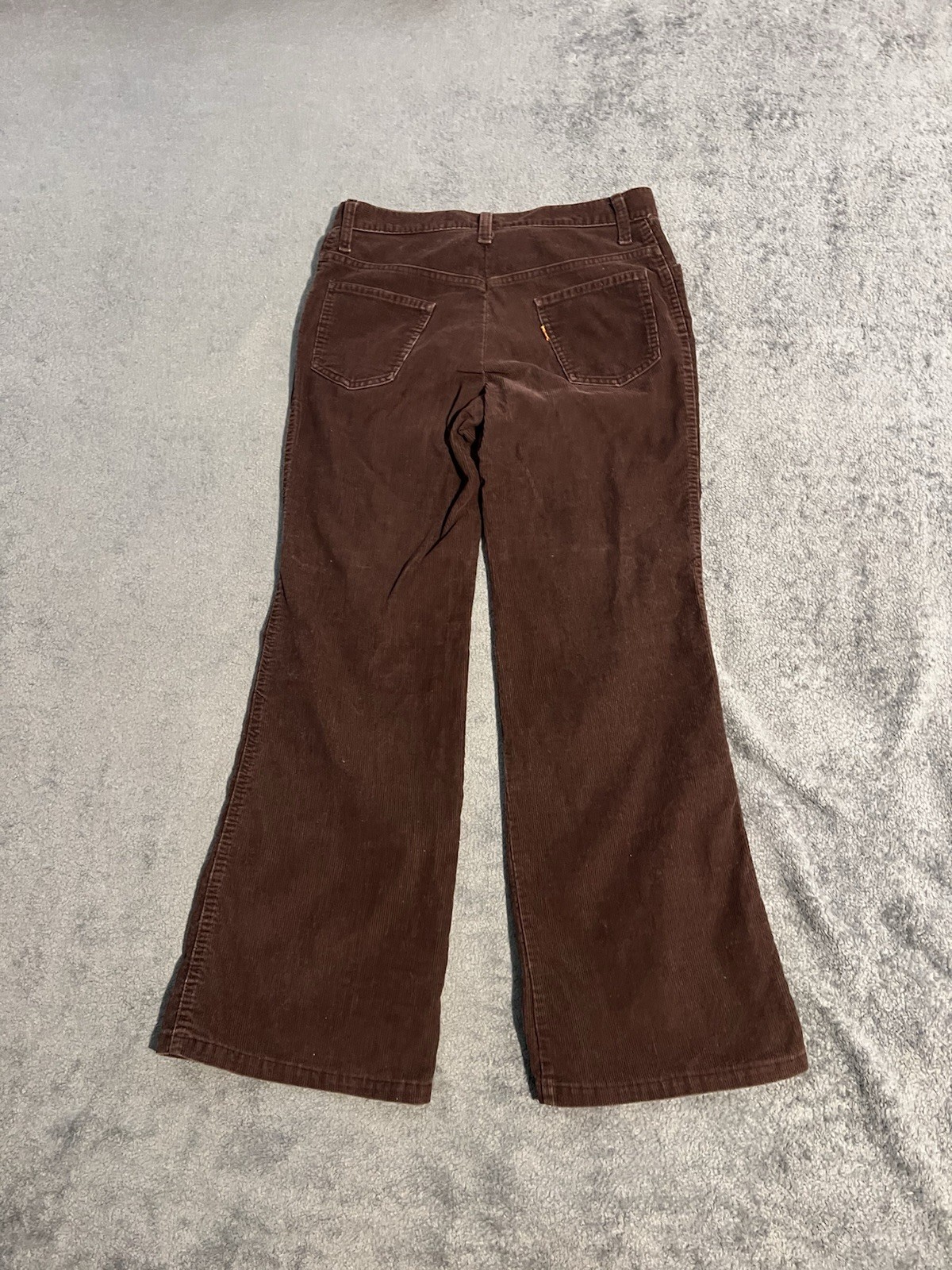 Vintage Women’s 80s Levi’s Orange Tab Corduroy Disco Flared Pants Size 30×29