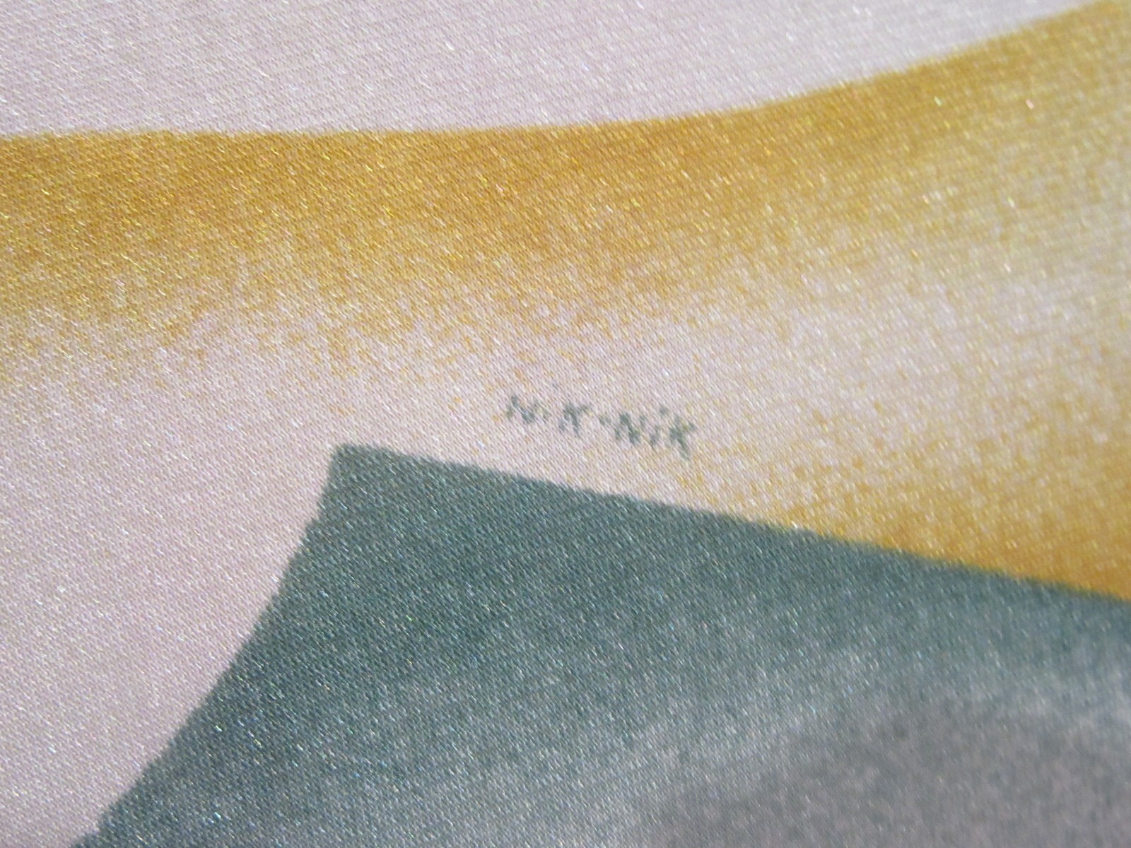 1970S VINTAGE SHIRT WOMENS NIK NIK 7/8 NYLON PIERROT SCHLEMMER BAUHAUS DC021