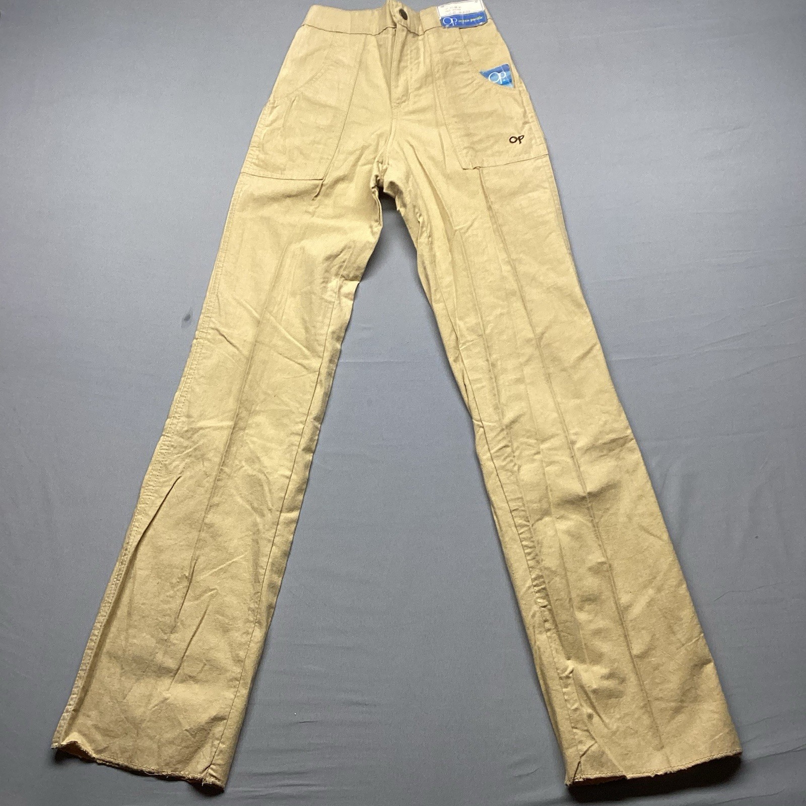 Vintage 70s Ocean Pacific Op Sailcloth Bell Bottom Pants Deadstock Size 25 Flare