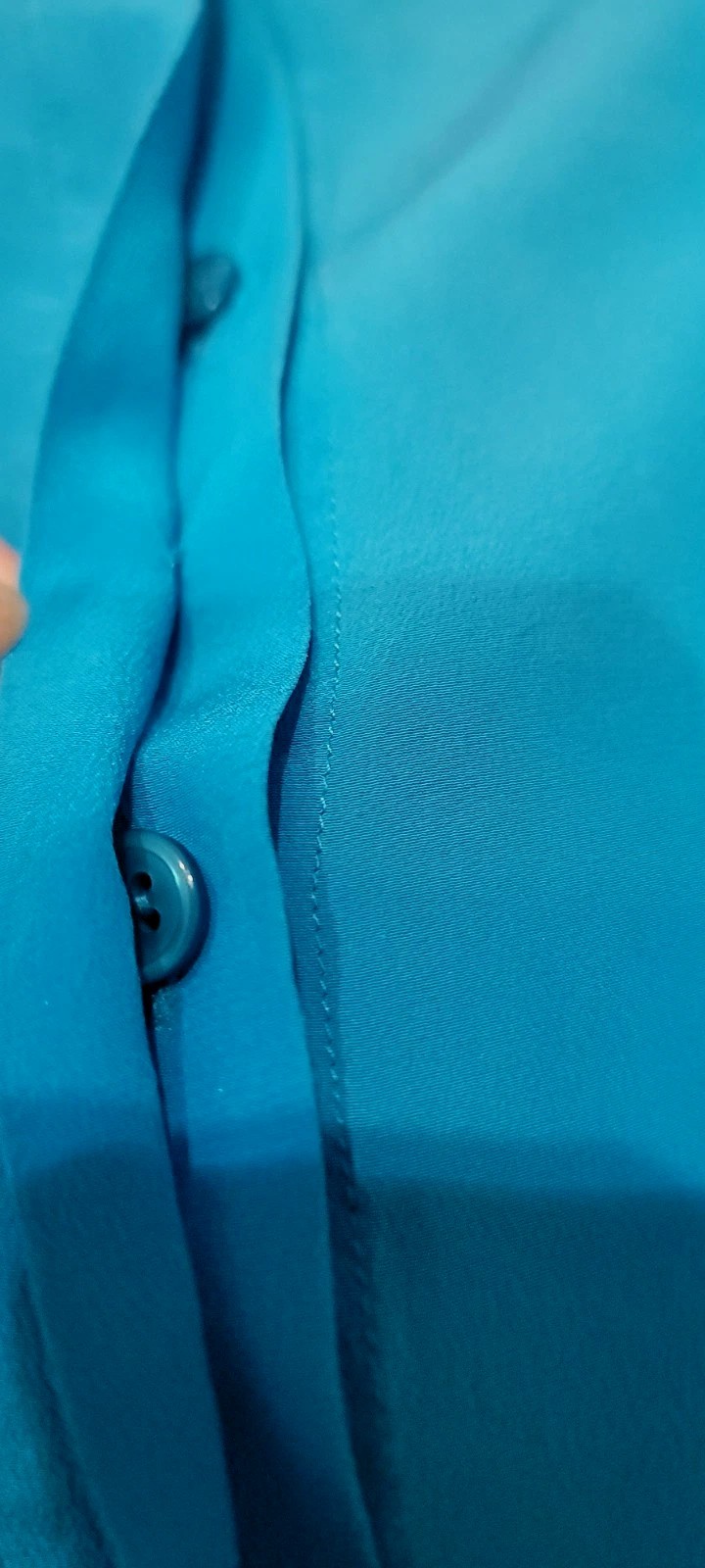 Oleg Cassini Washable Silk Vintage 80’s Turqouise Silk 2-piece Blouse + Blazer
