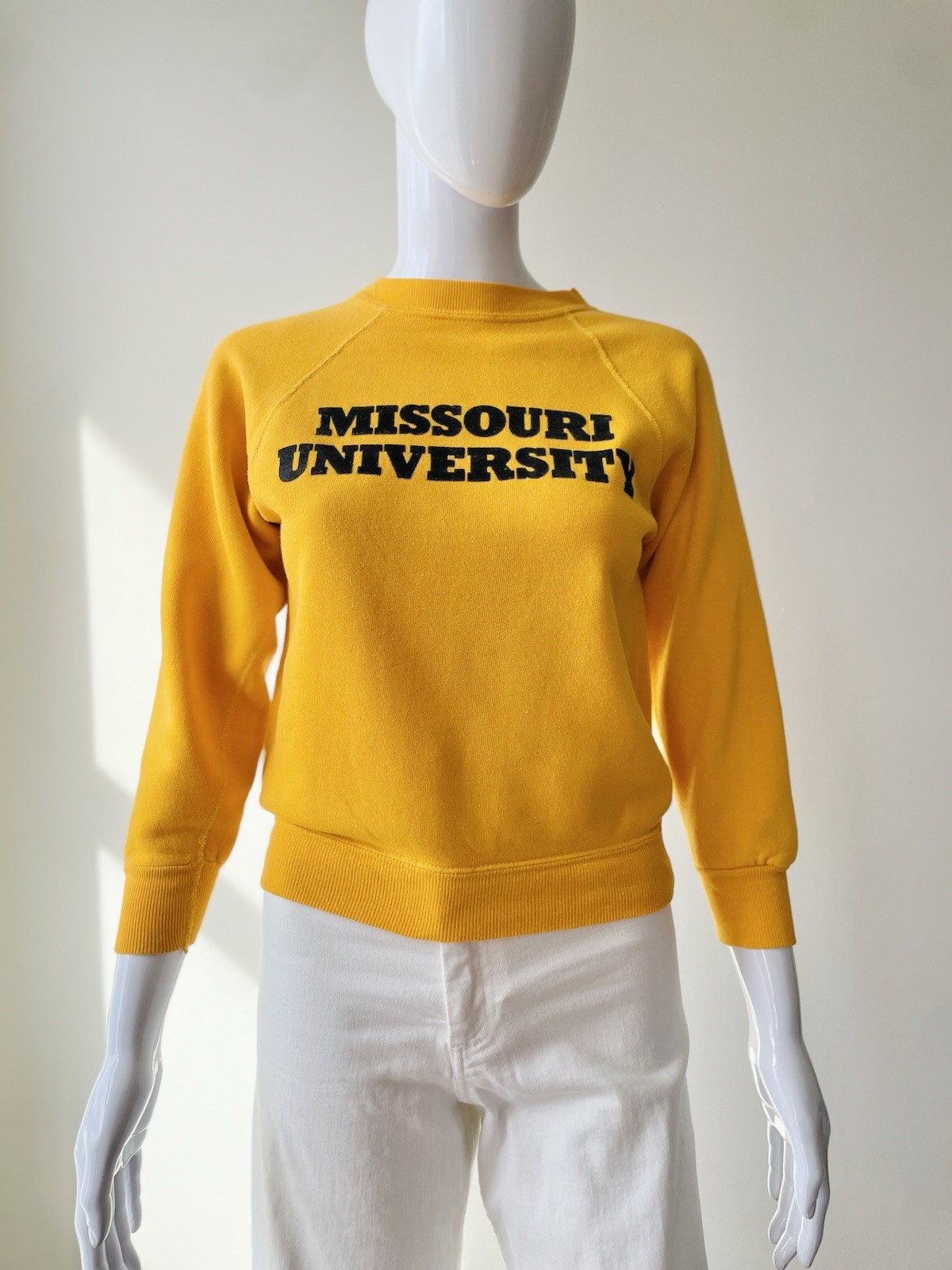 Vintage XS Sweatshirt 70s Artex University Missouri Mizzou Raglan Crewneck GUC