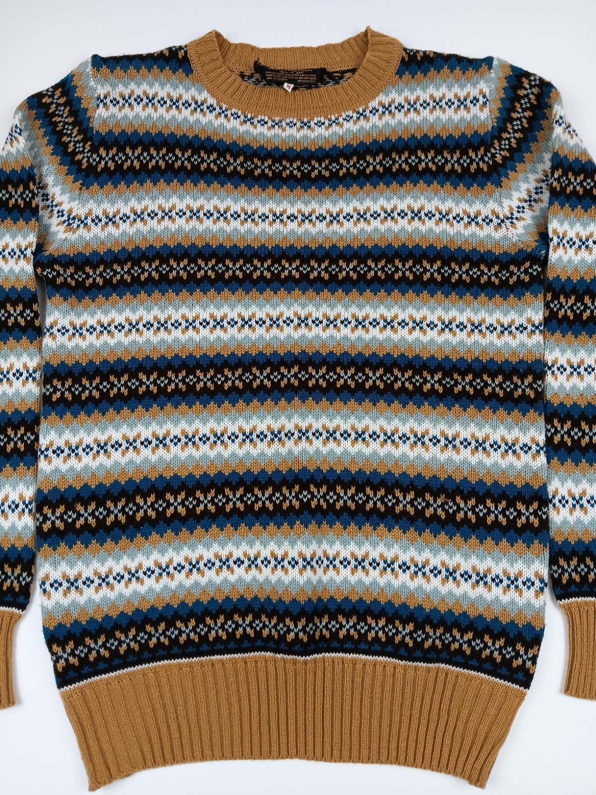 Vintage National Shirt Shops Sweater Womens Size Medium Xmas Brown