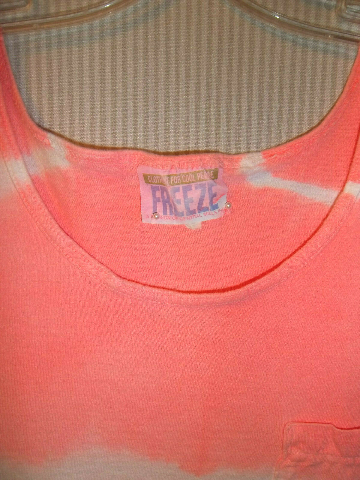 Vintage 90s Tie Dye Tank Top by FREEZE Size S/M Cropped ~Clothes for Cool People