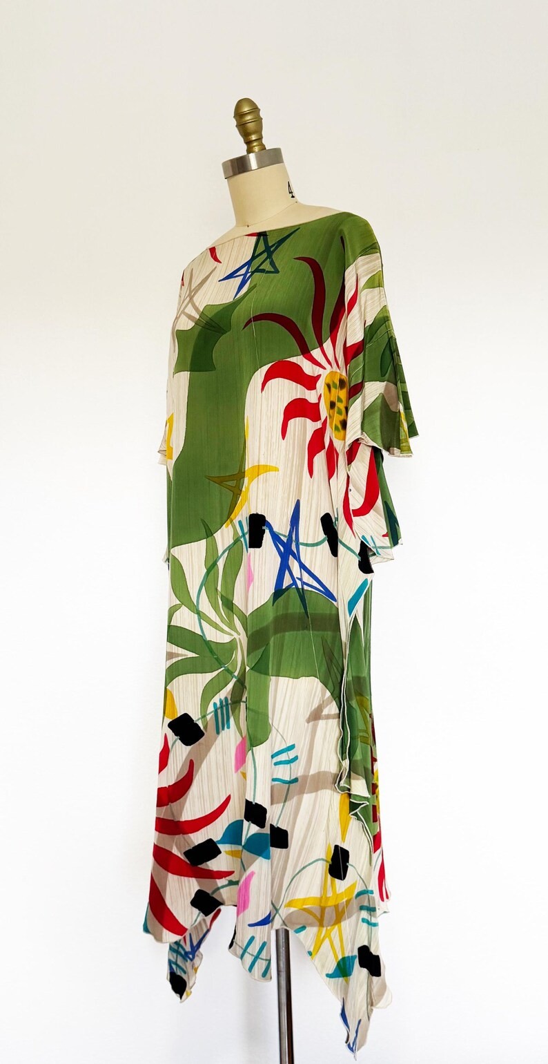 1960s Caftan / 1960s Silk Caftan / Vintage Caftan / One Size