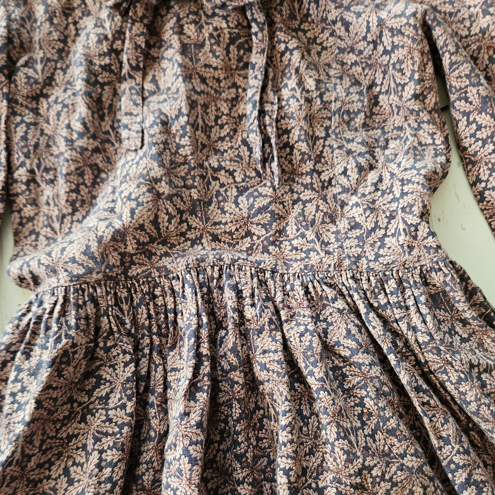 Vintage Laura Ashley Dress US Size 12 UK Size 10 Prairie Short Long Sleeves