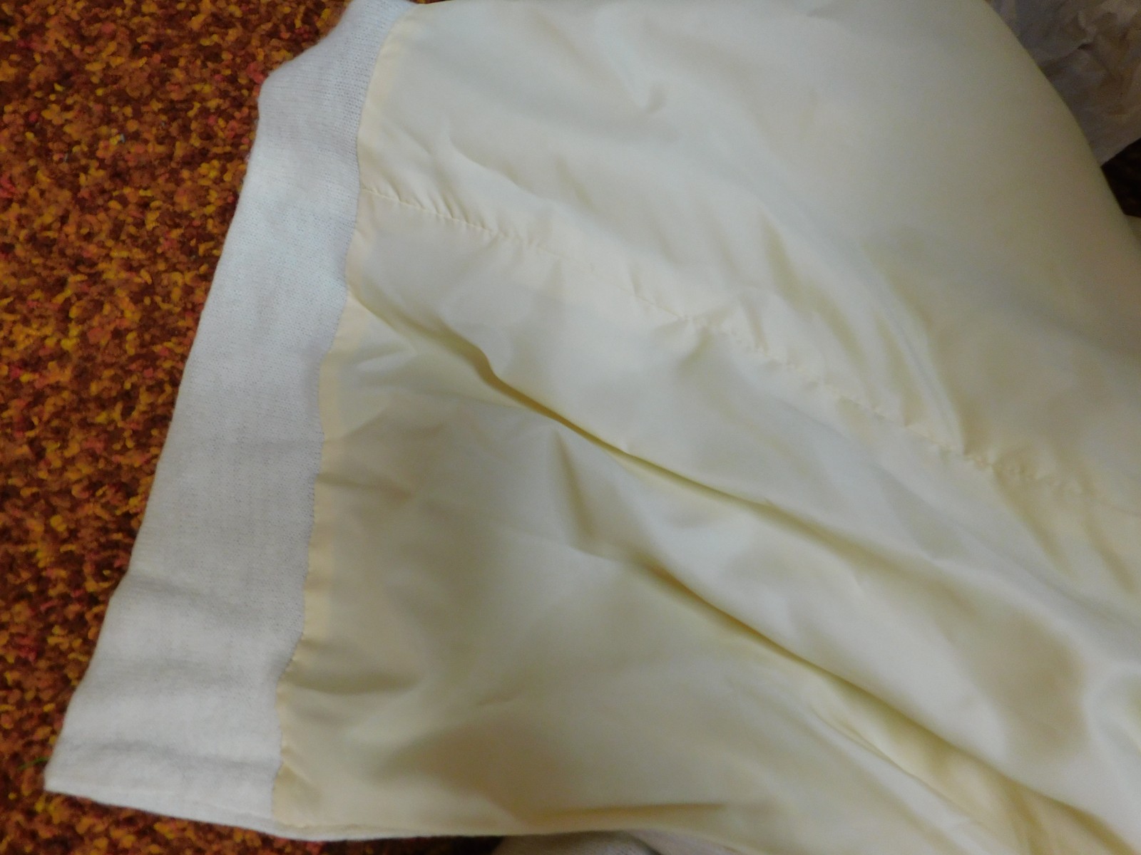 Vintage 1970’s WILLI OF CALIFORNIA Ivory Cotton? Knit Dress Long Waist 30″*