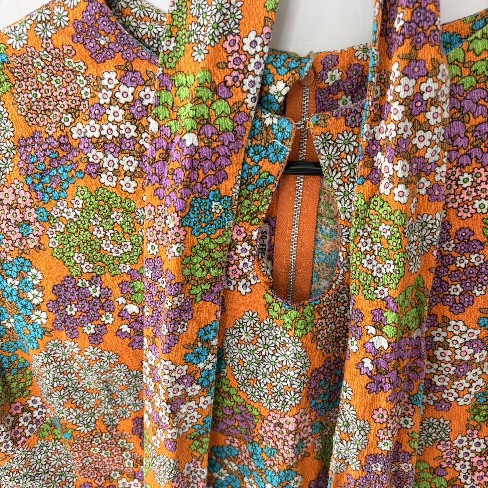 Vintage Handmade Flower Power Top