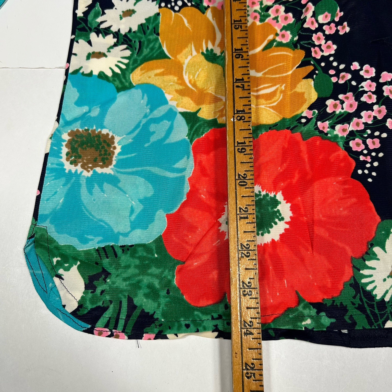 NWT Vtg 60s PARADE NY 2pc Set Multi Floral Button Up Top & Wide Leg Pants Sz 14