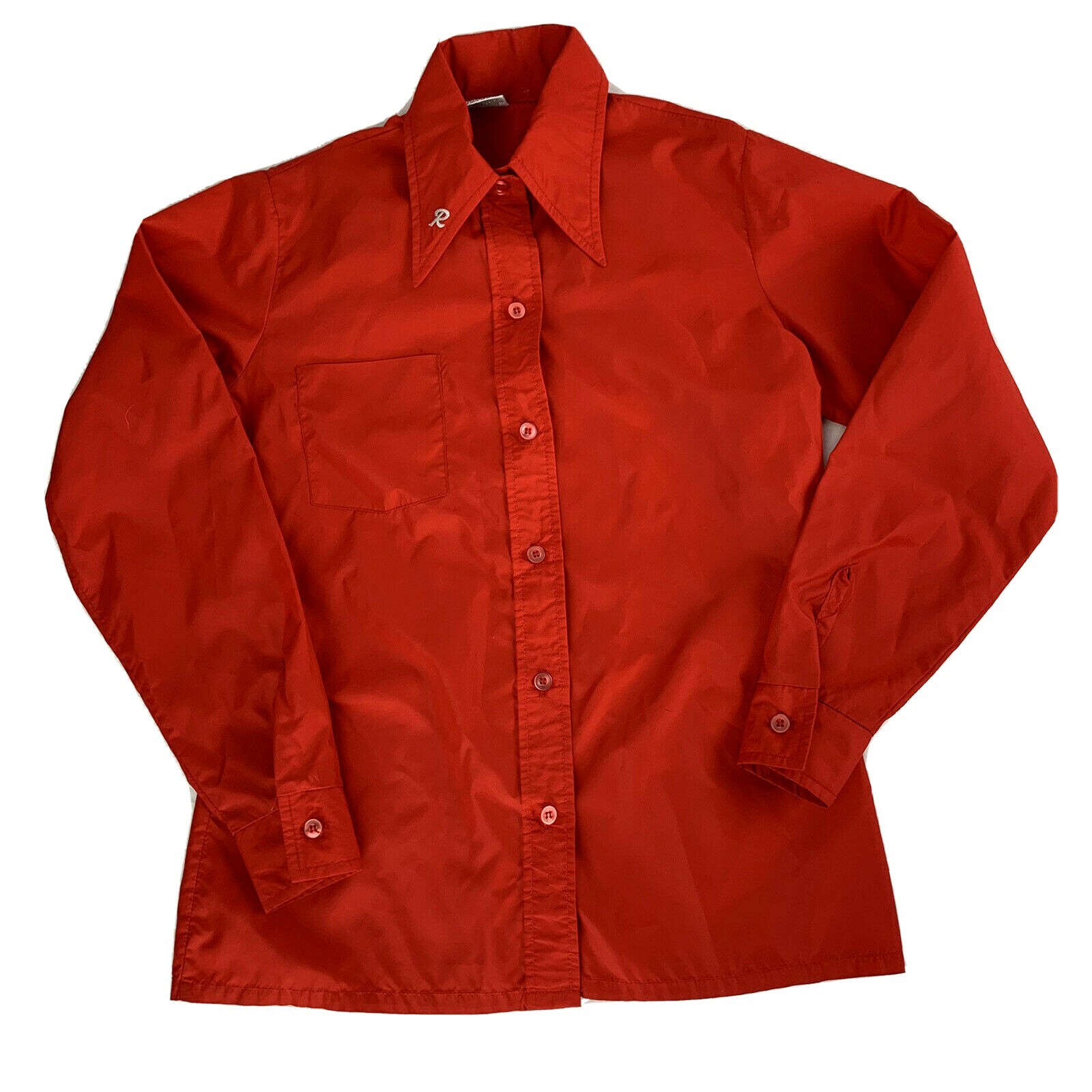 Roffe Skiwear Vintage Collared Red Button Down Women’s Size Small